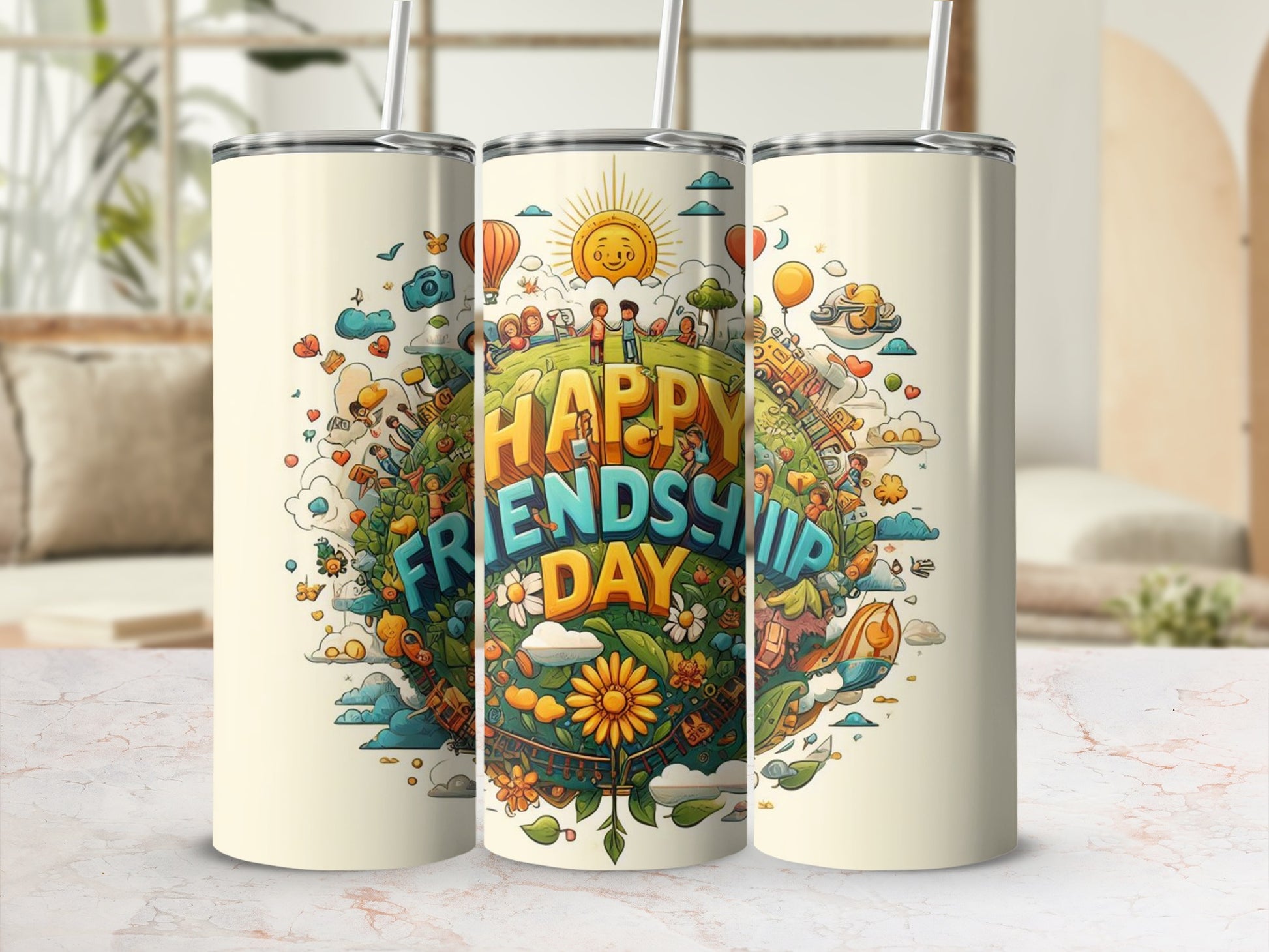 Happy Friendship Day Themed Tumbler Product