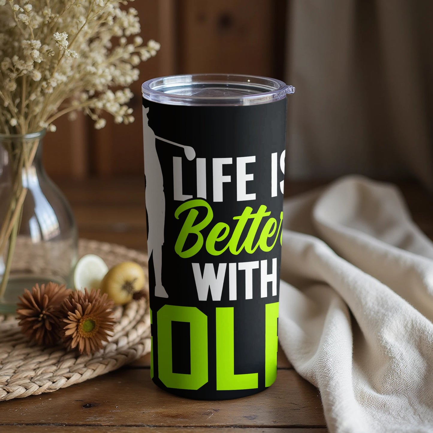 Life is Better with Golf Tumbler Cup Sports Drinkware