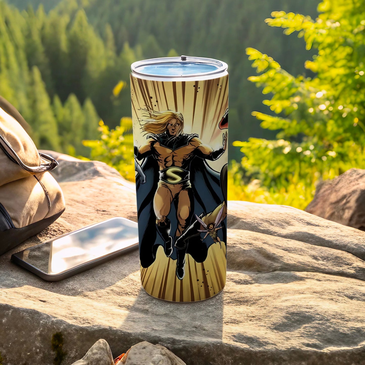 Heroic Adventure Art Insulated Travel Tumbler
