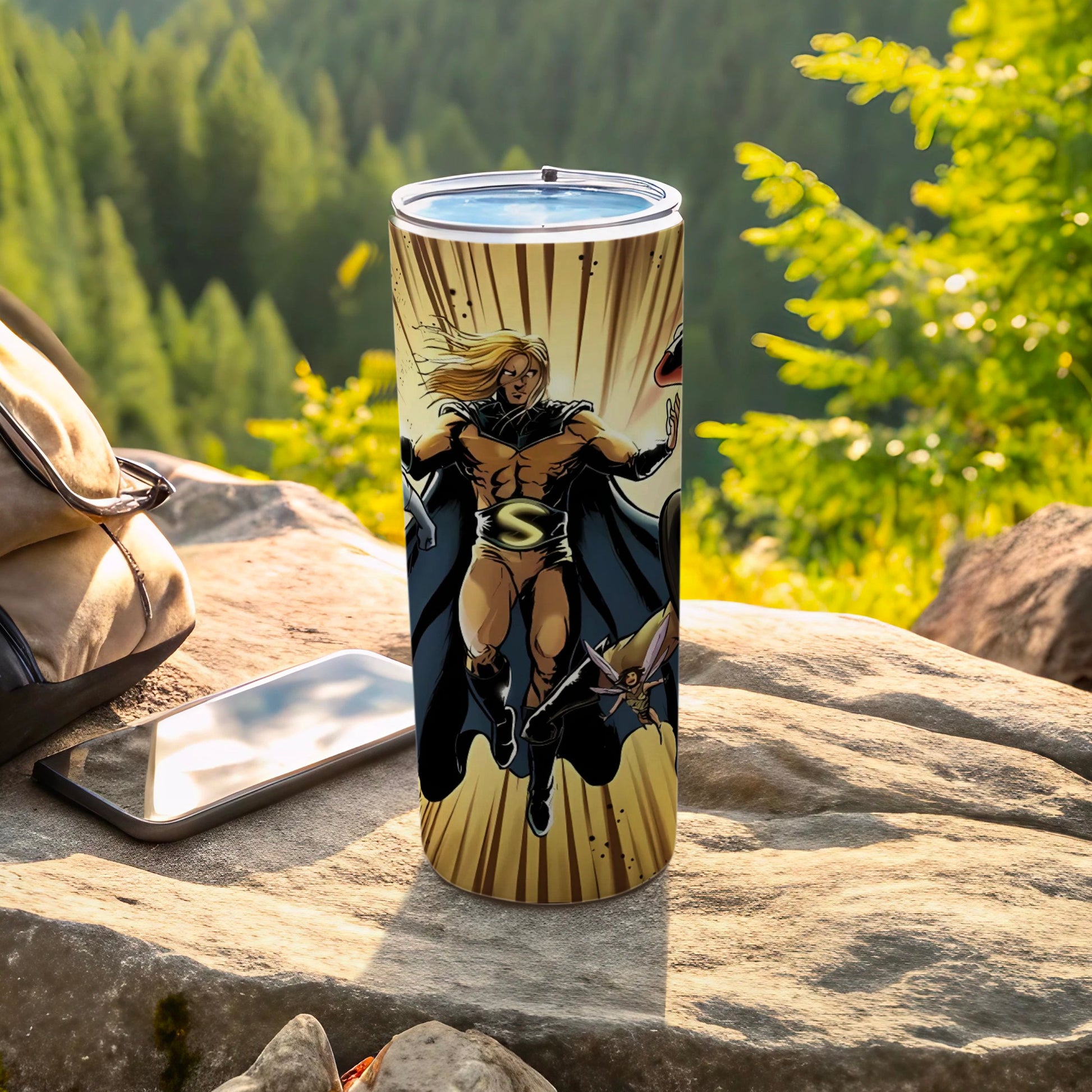 Heroic Adventure Art Insulated Travel Tumbler