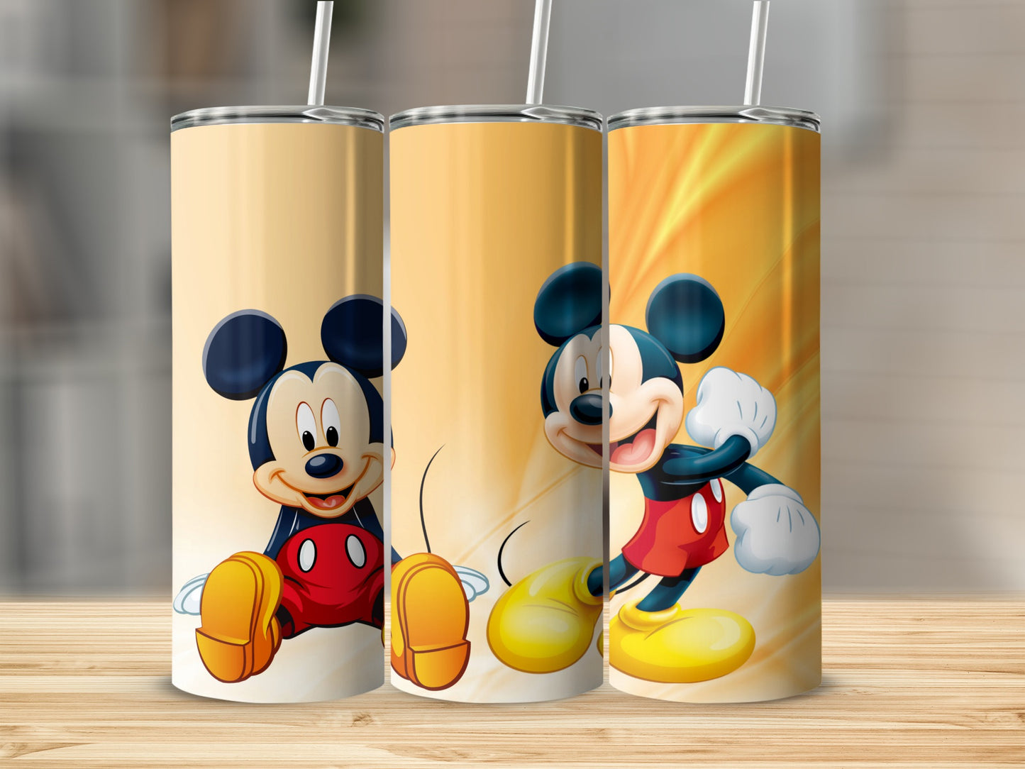 Animated Mouse Tumbler with Colorful Design for Fans