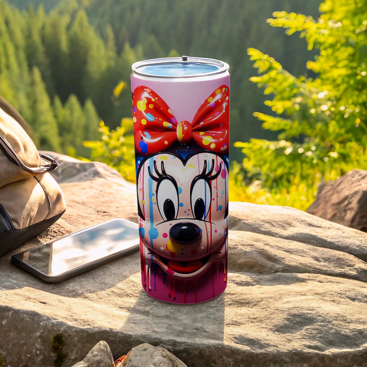 Colorful Character with Red Bow Outdoor Accessory