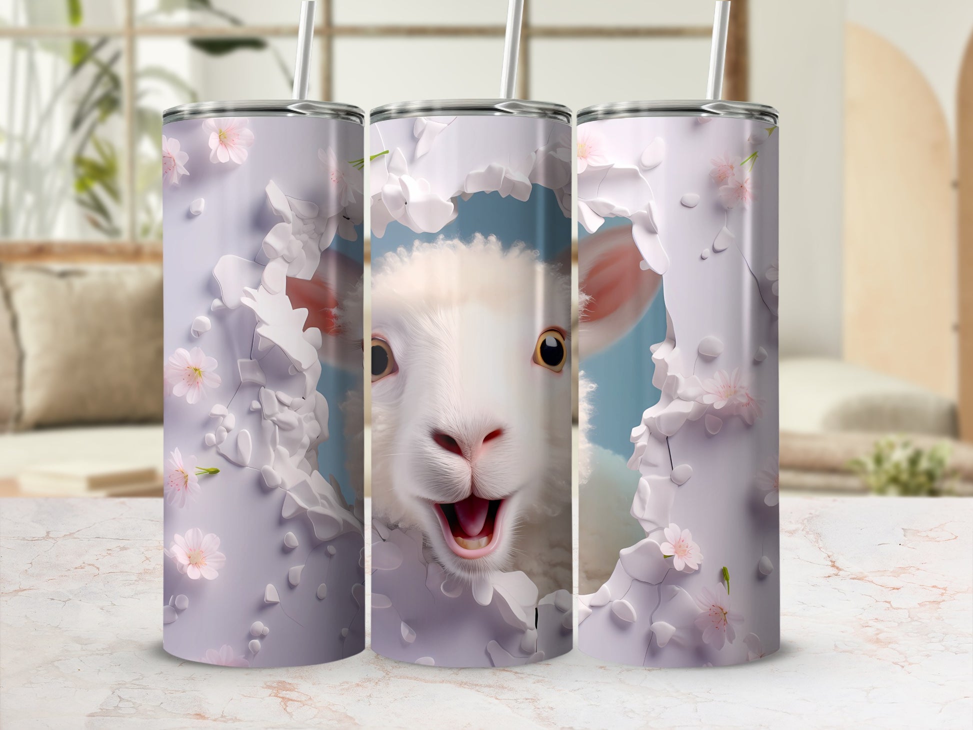 Cute Lamb Peeking Spring Flowers Lavender Wall Tumbler product type
Lamb, Sheep, Cute Animal, Spring Flowers, Cherry Blossom, Sakura Design, Floral Pattern, Lavender Pastel, Broken Wall Art, Tumbler, Drinkware, Insulated Cup, Gift For Her, Animal Lover Gift, Unique Tumbler, Whimsical Decor, Beverage Holder, Travel Tumbler, Easter Lamb, Nursery Decor