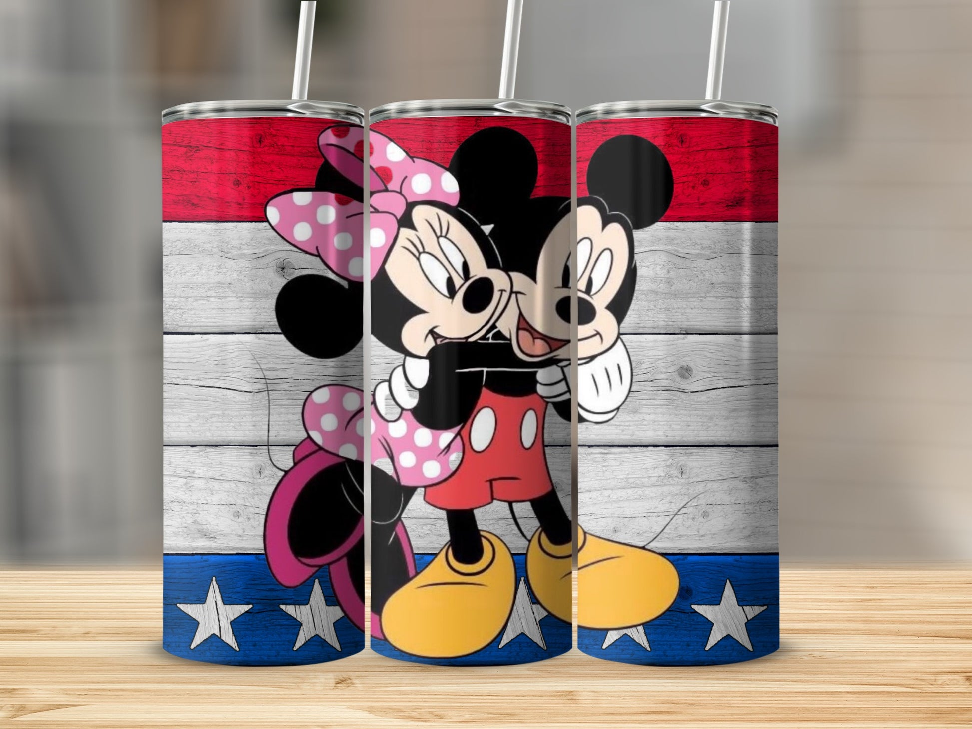 Mickey and Minnie Patriotic Themed Tumbler Product