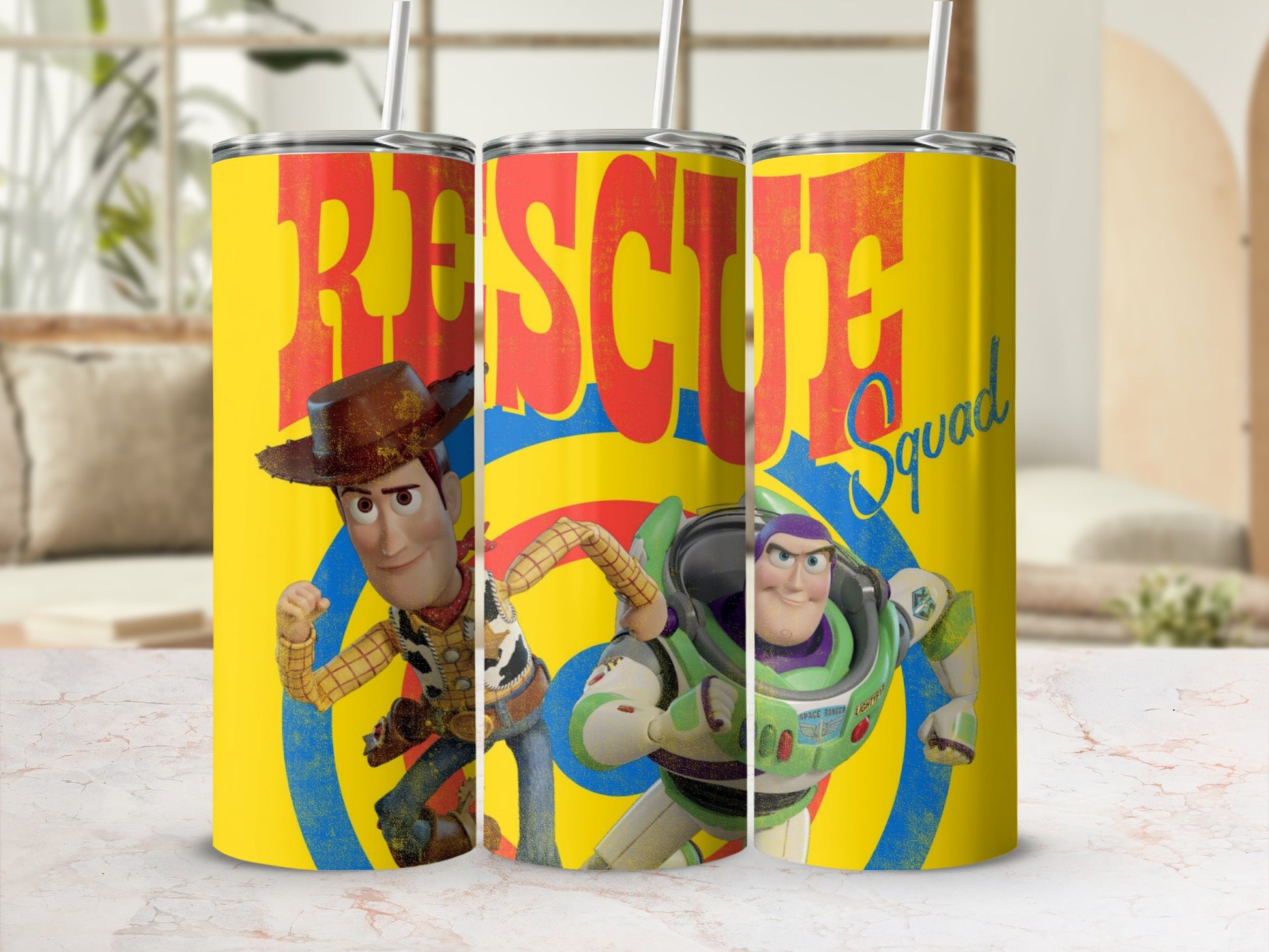 Rescue Squad Woody and Buzz Insulated Tumbler Cup