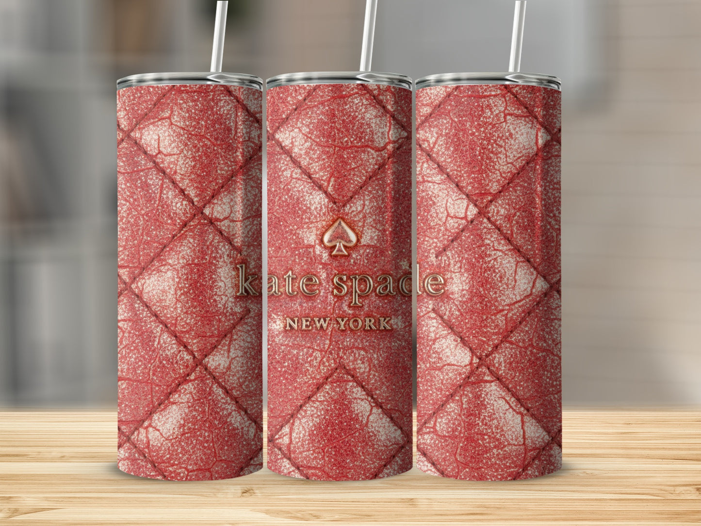 Inspired By Fabulous Kate Spade New York Diamond Patterned Design Tumblers