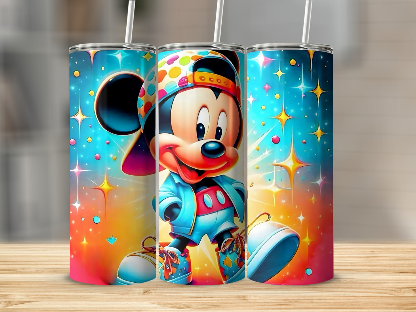 Colorful Mickey Character Design Tumbler product
