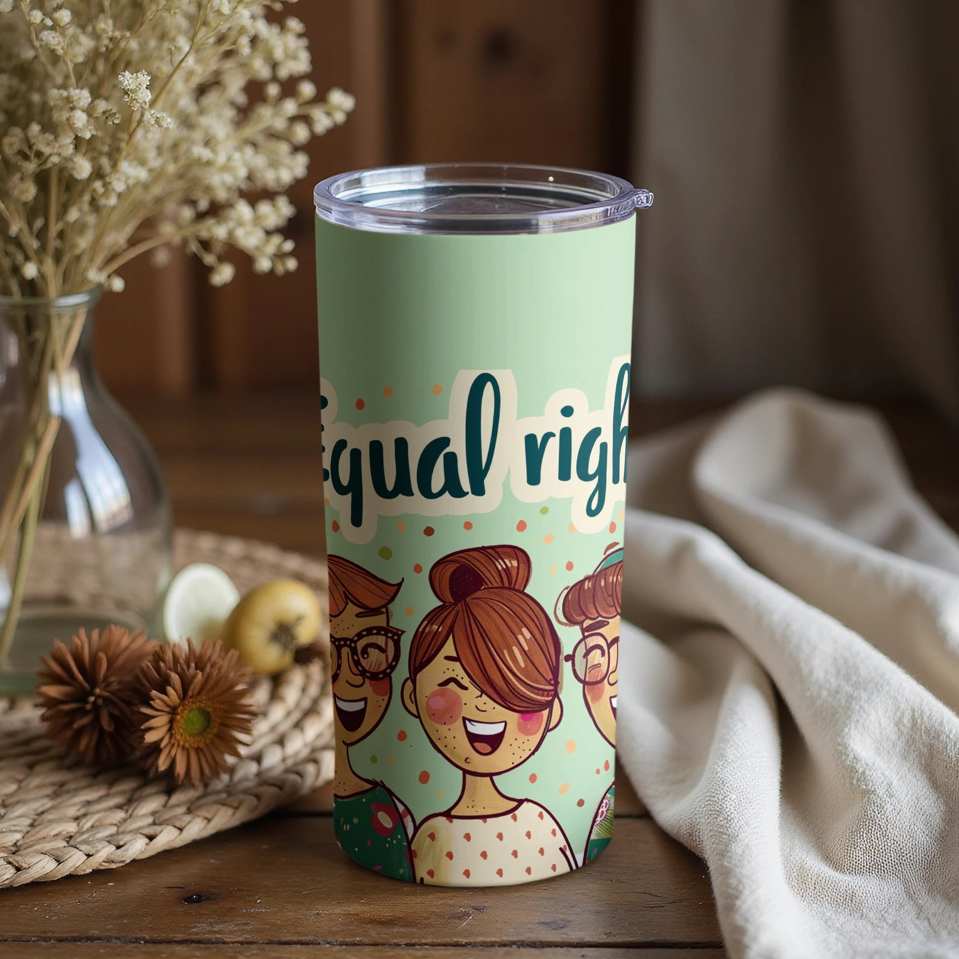 Equal Rights Colorful Tumbler With Unique Design