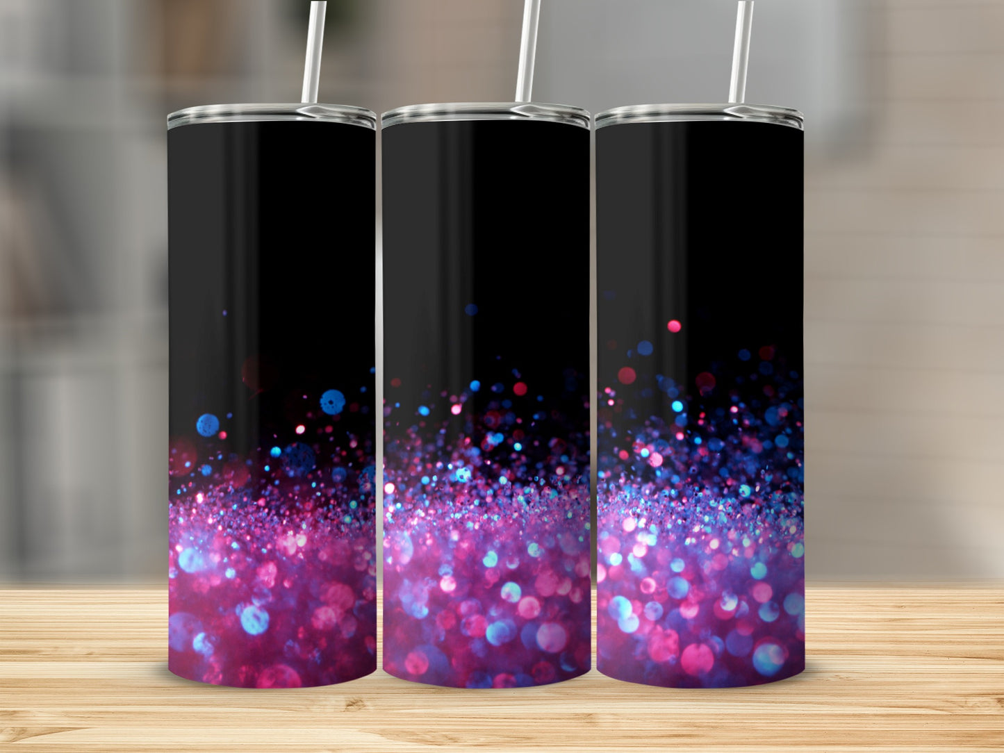 Vibrant Glitter Sparkle Tumbler Perfect for Custom Gifts