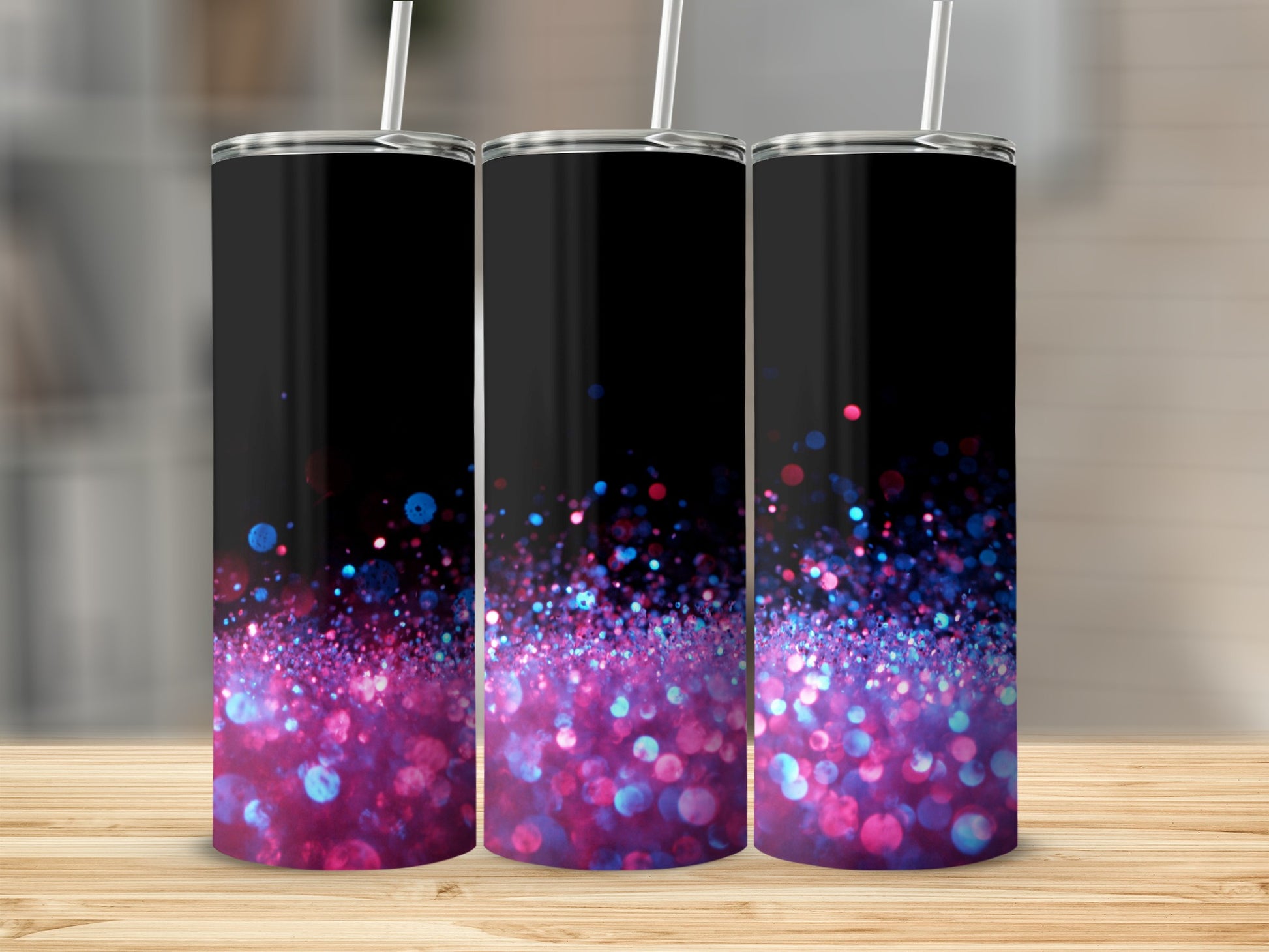 Vibrant Glitter Sparkle Tumbler Perfect for Custom Gifts