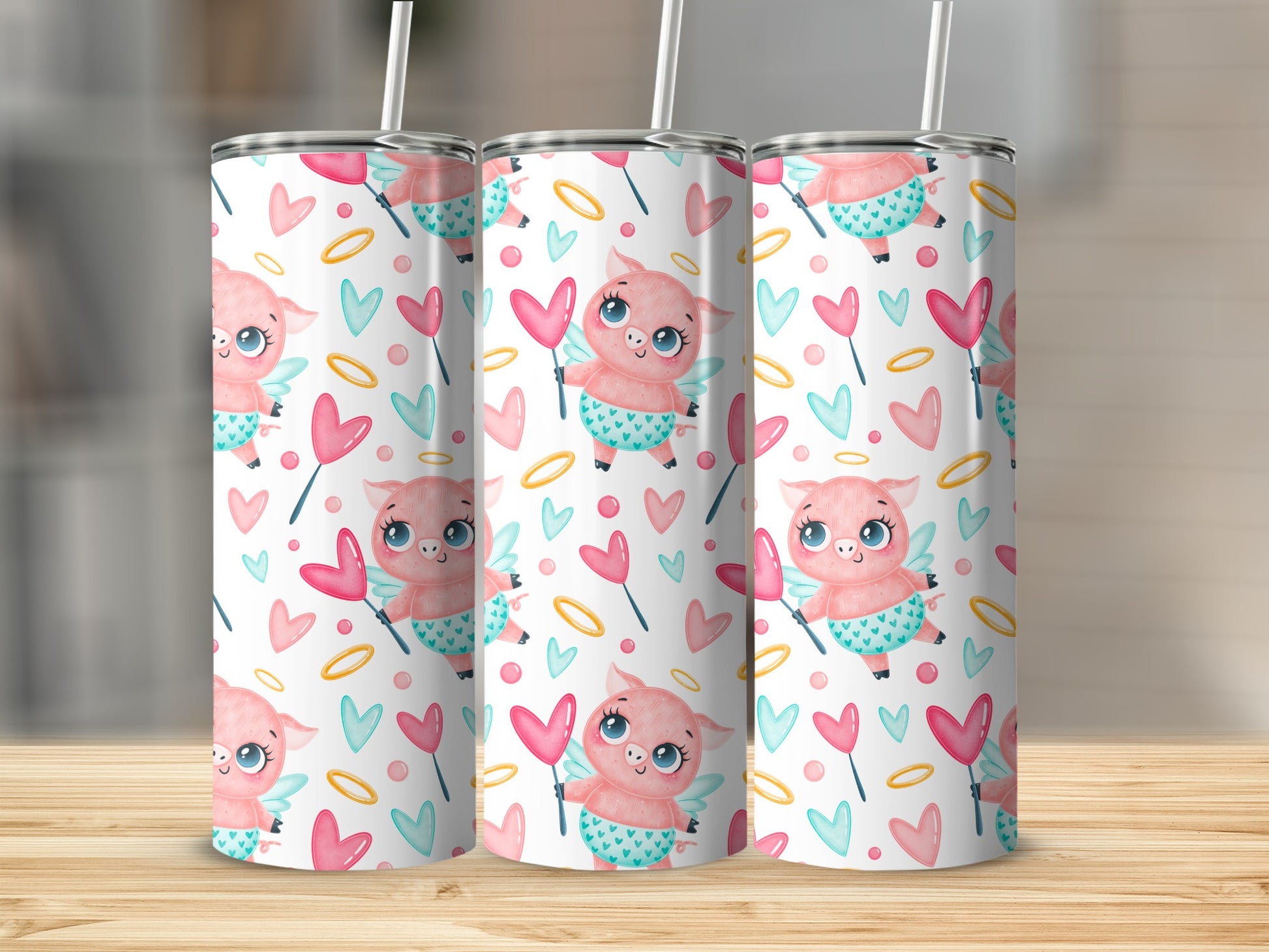 Adorable Pink Owl Pattern Tumbler for Kids and Adults
