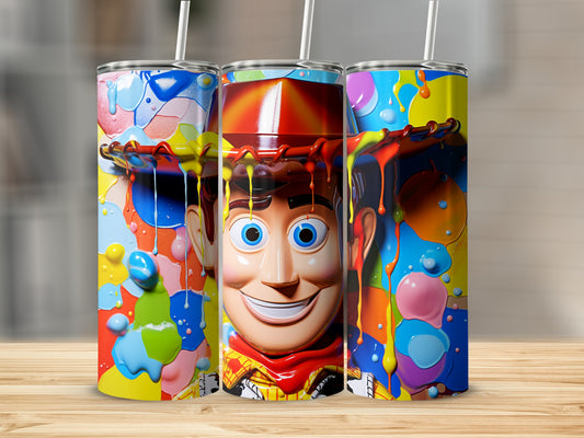 Colorful Toy Character Dripping Paint Tumbler product