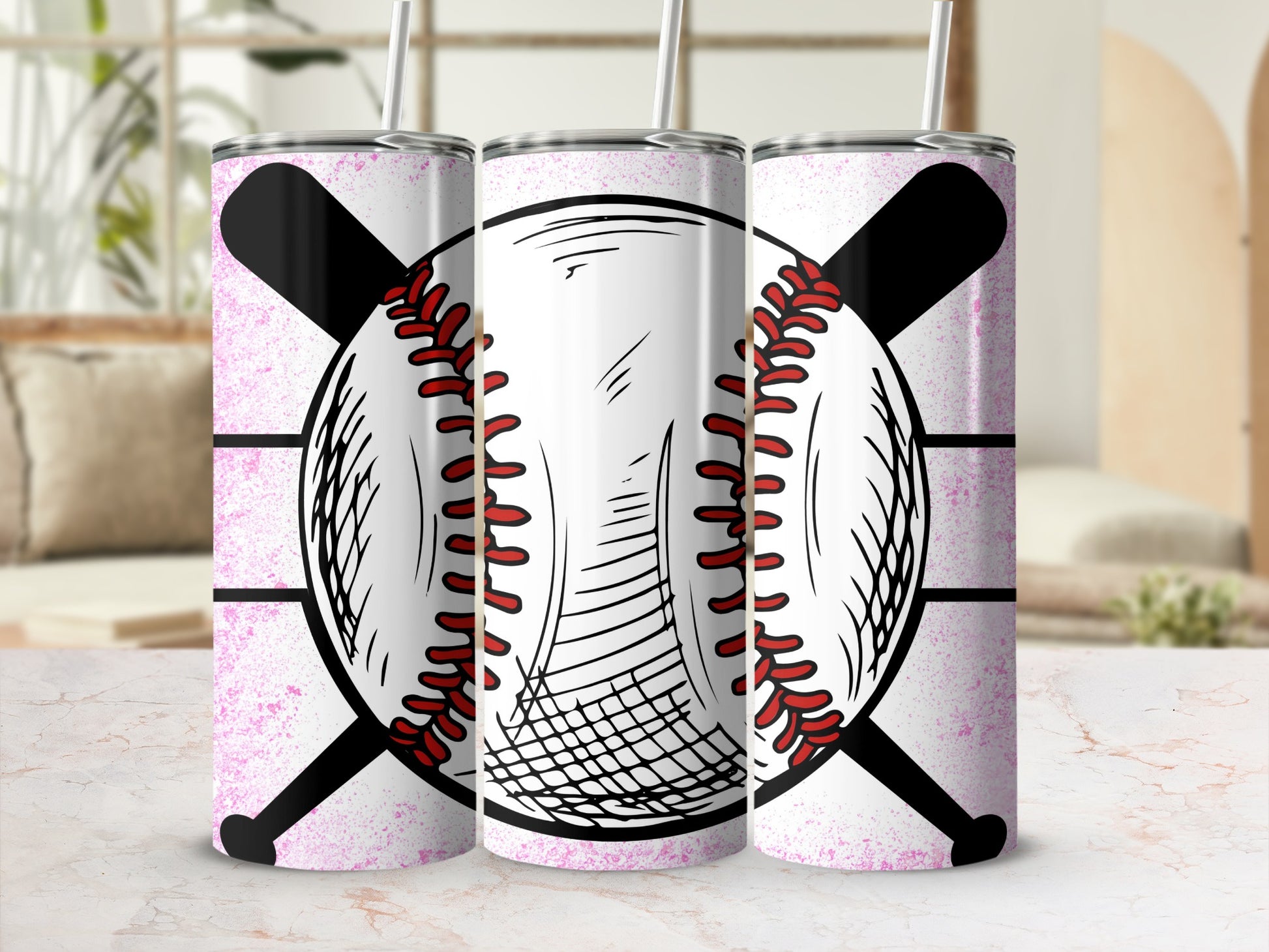 Sports Baseball Themed Tumblers for Drink Lovers