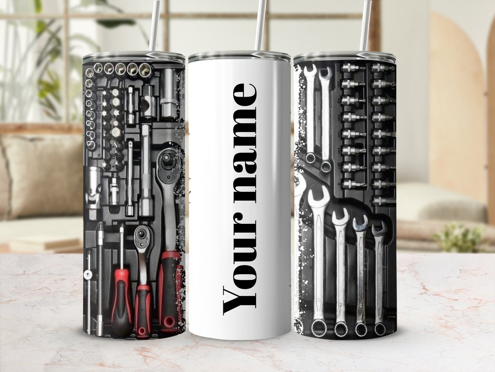 Personalized Mechanic Toolbox Design Tumbler