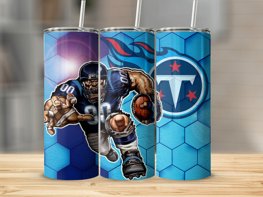 Tennessee Titans Football Player Background Hexagon Tumblers