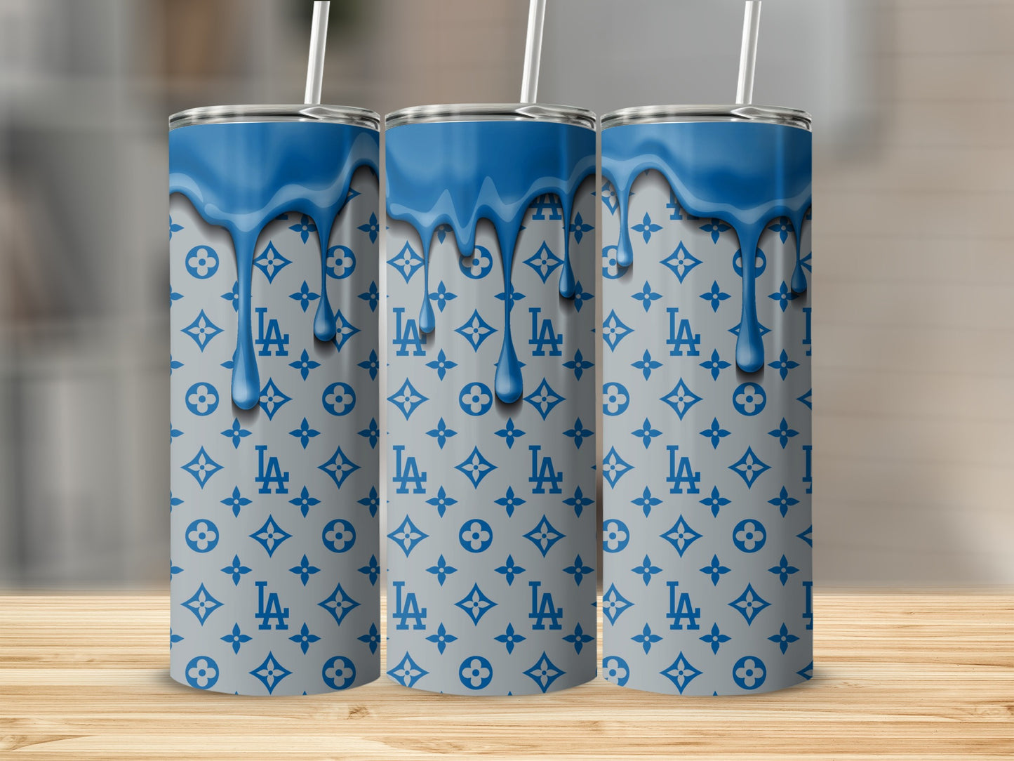 Louis Vuitton Inspired LA Dodgers Tumblers