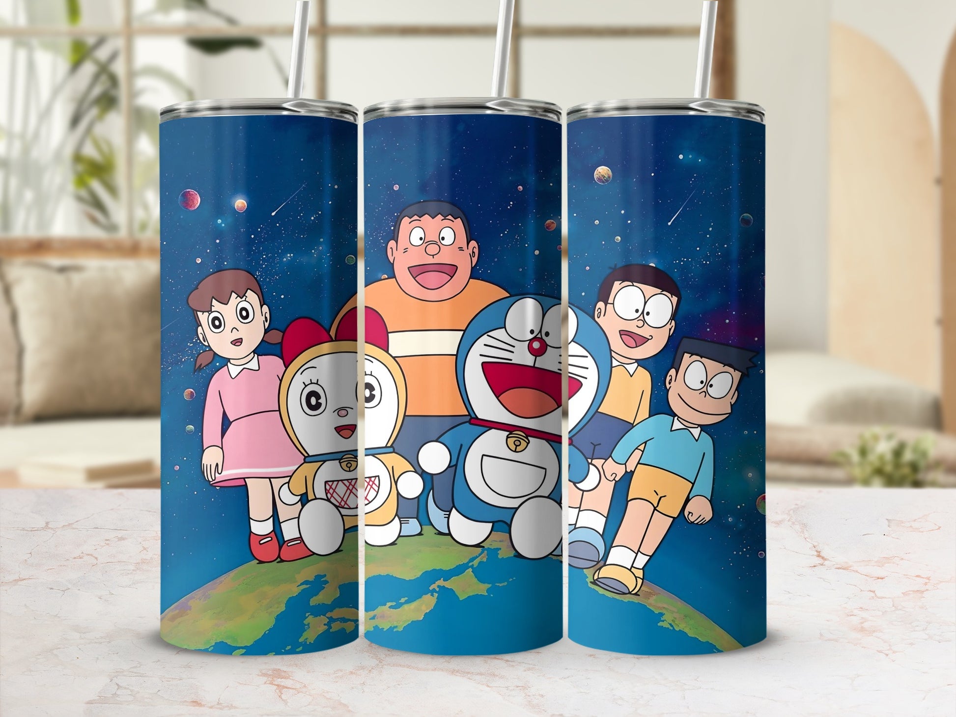 Adorable Cartoon Character Insulated Tumbler Cup