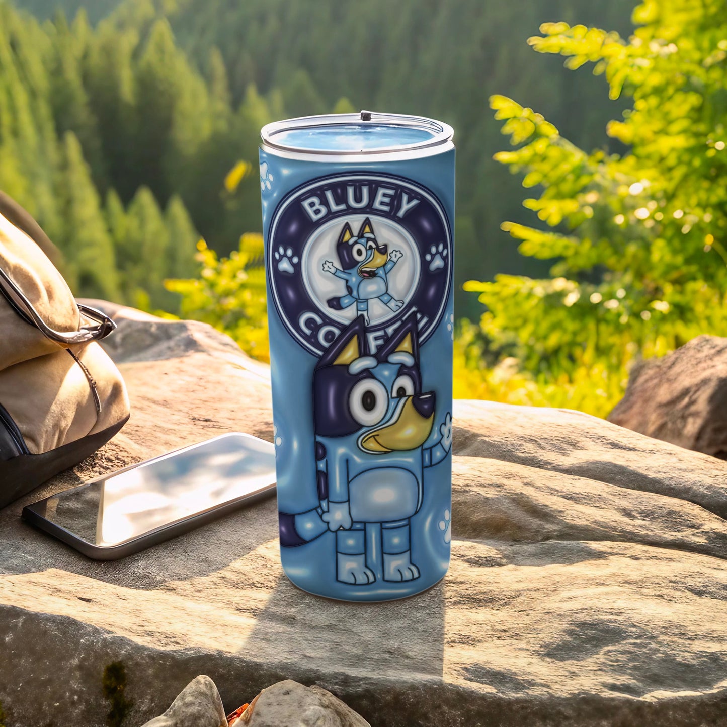 Bluey Coffee Insulated Travel Mug for Fans