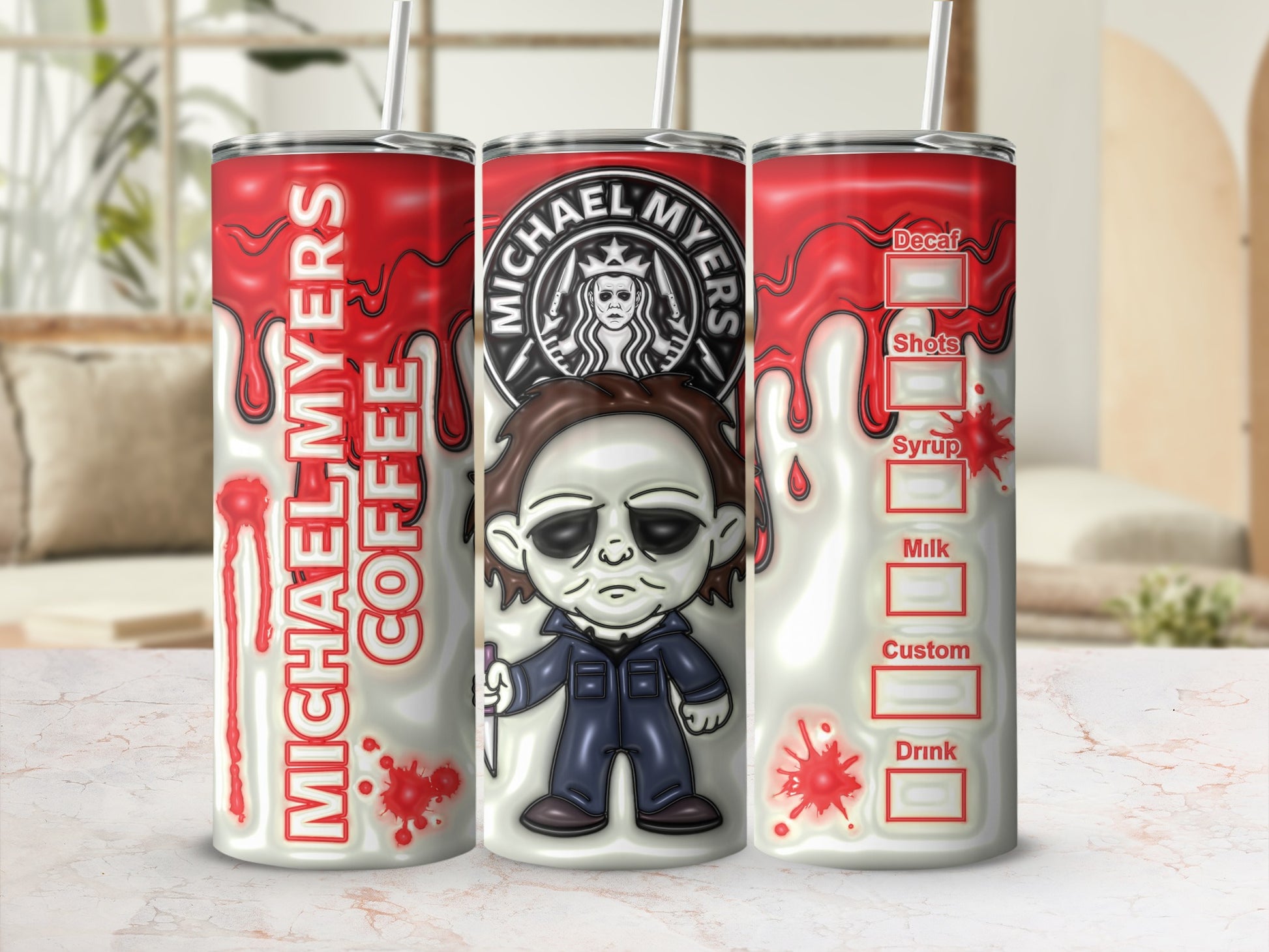 Michael Myers Coffee Design Travel Mug