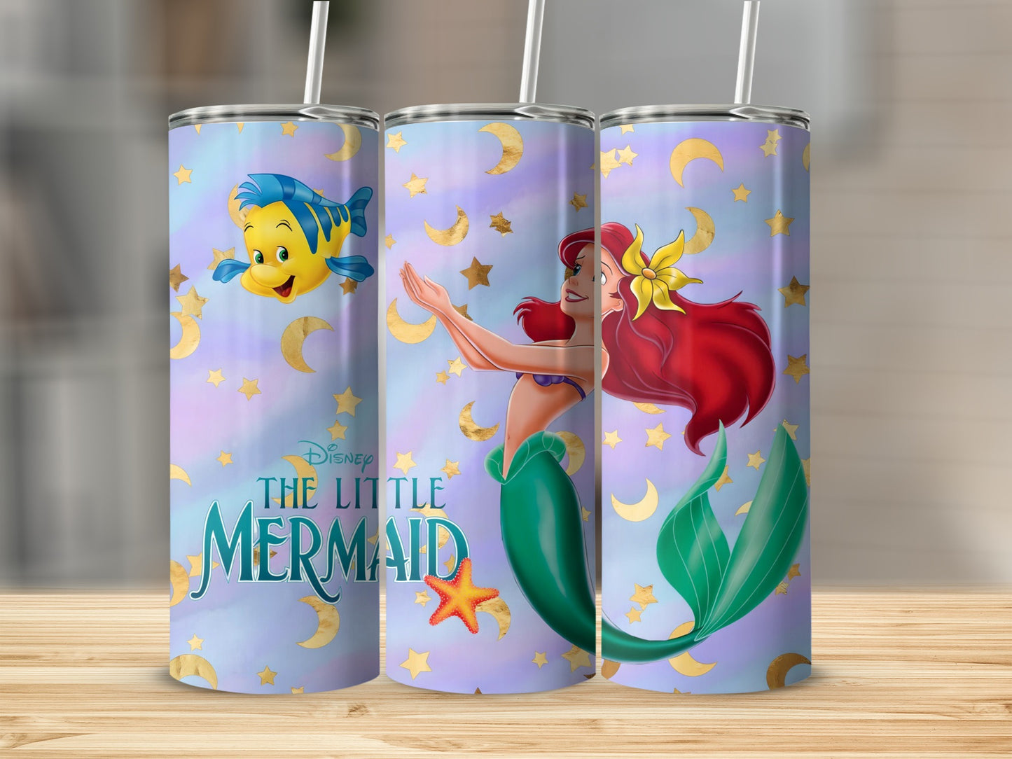 The Little Mermaid Flounder Character Tumbler