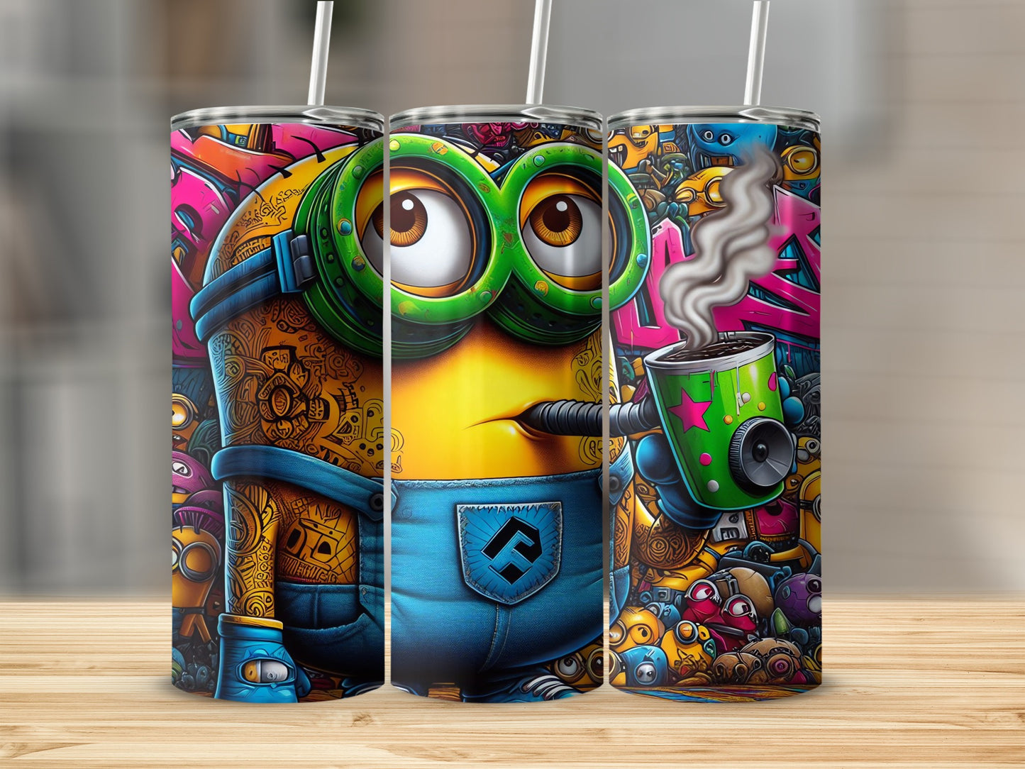 Fun and Colorful Character Themed Tumbler Product