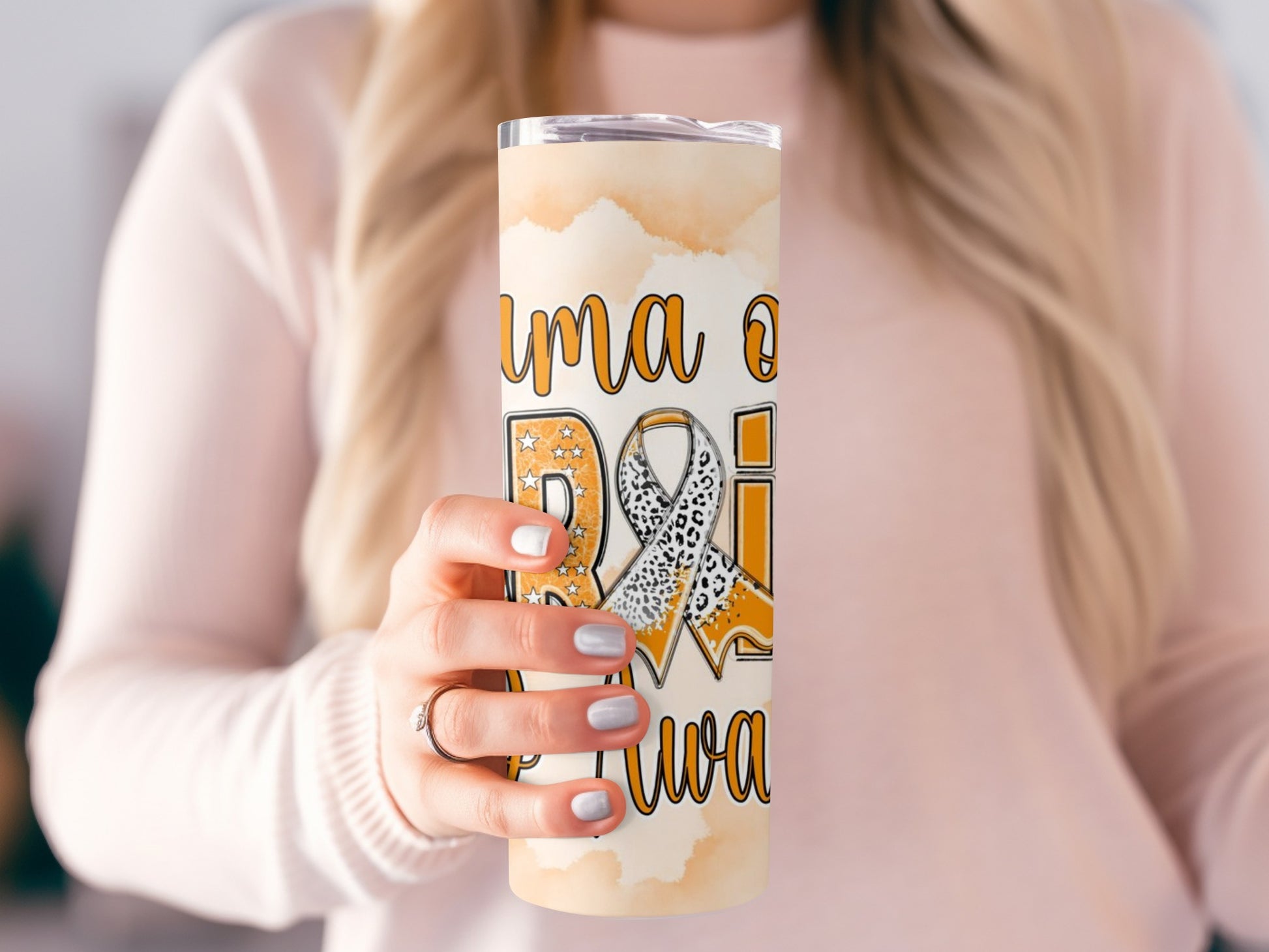 Mama of a Brain Cancer Warrior Tumbler