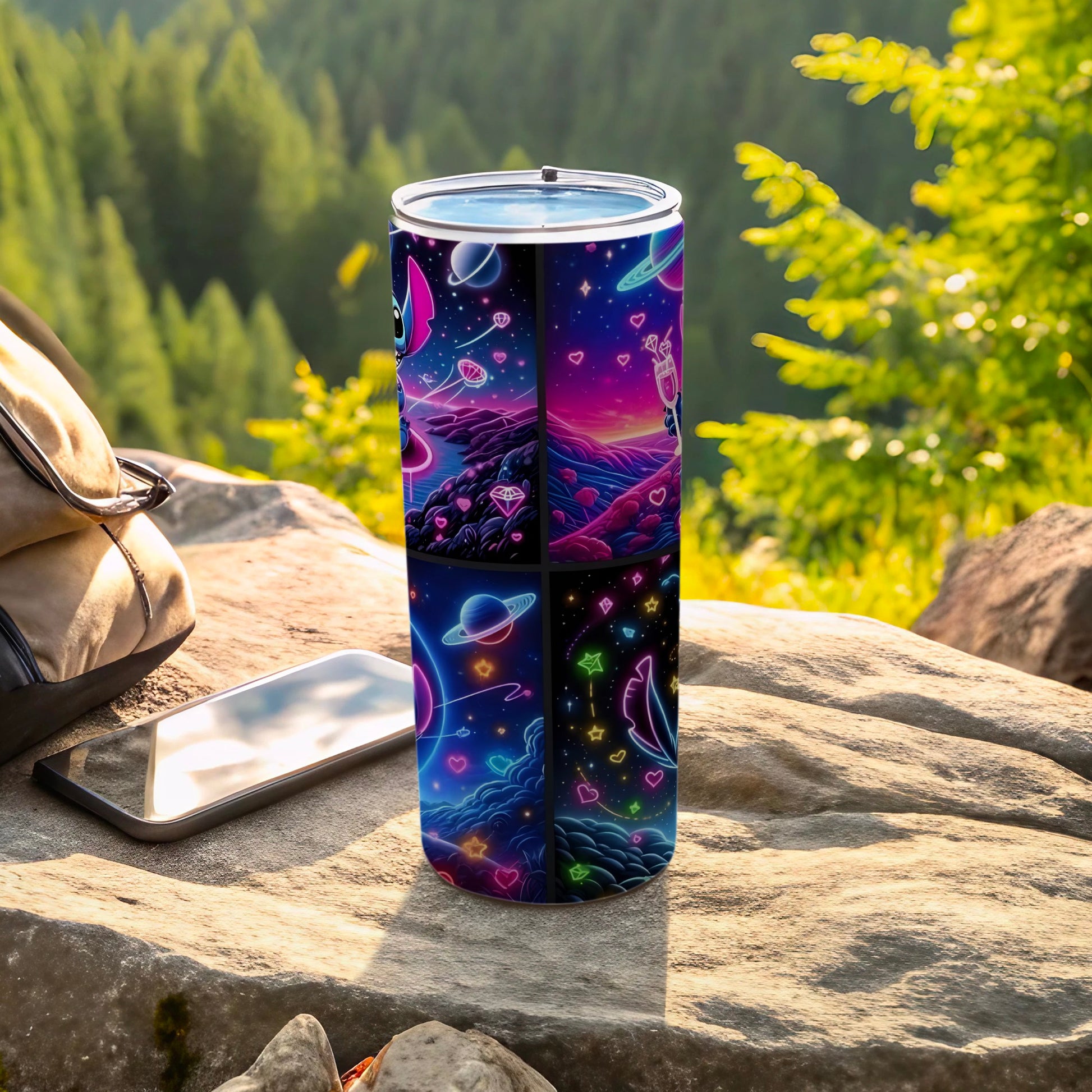 Galactic Adventure Design Travel Tumbler for Outdoor Trips