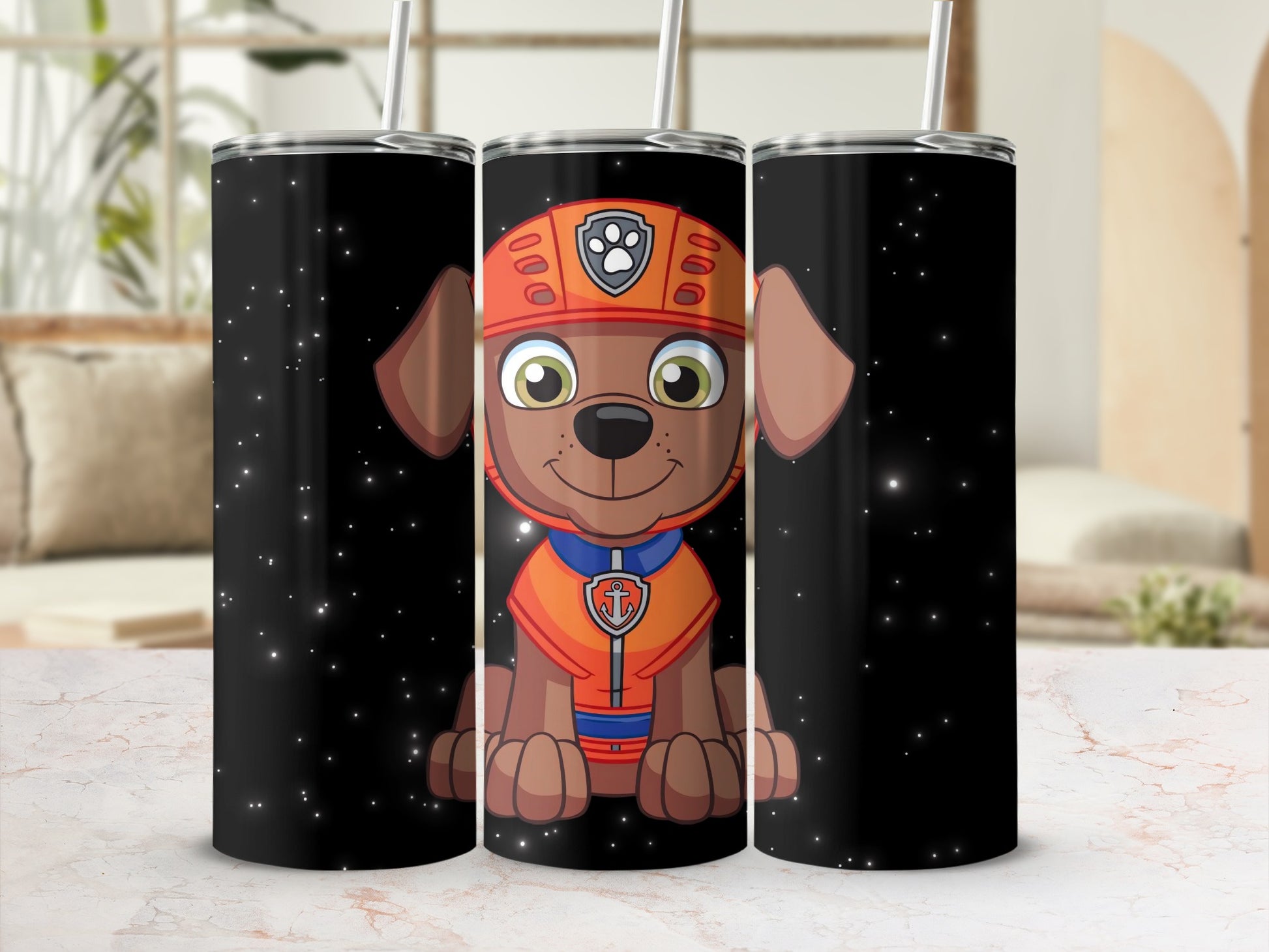 Adorable Dog Character Design Tumbler for Kids Gift