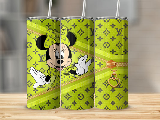 Cute Minnie Mouse Green Luxury Design Tumbler