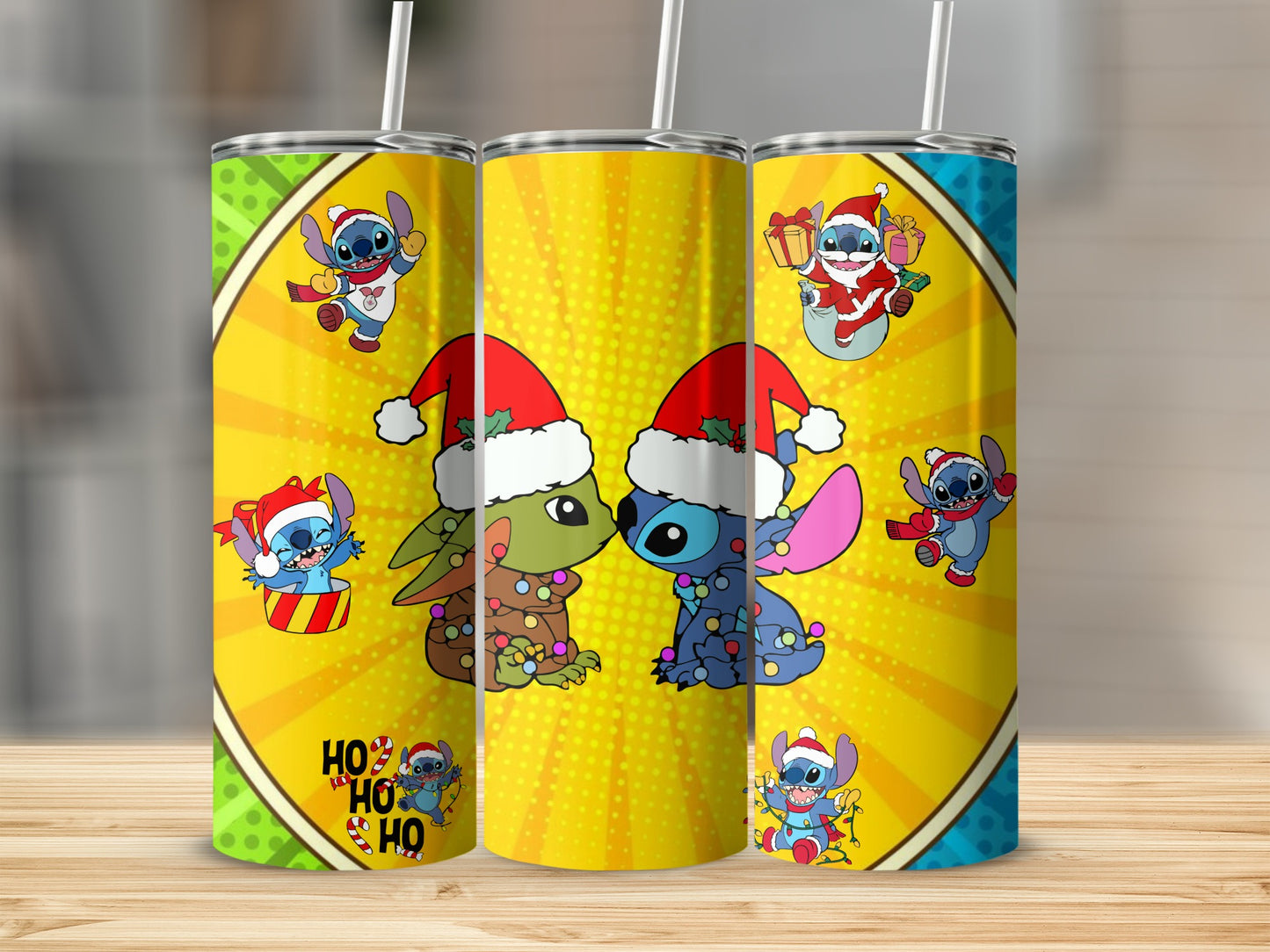 Cute Holiday Design Characters Tumbler Product