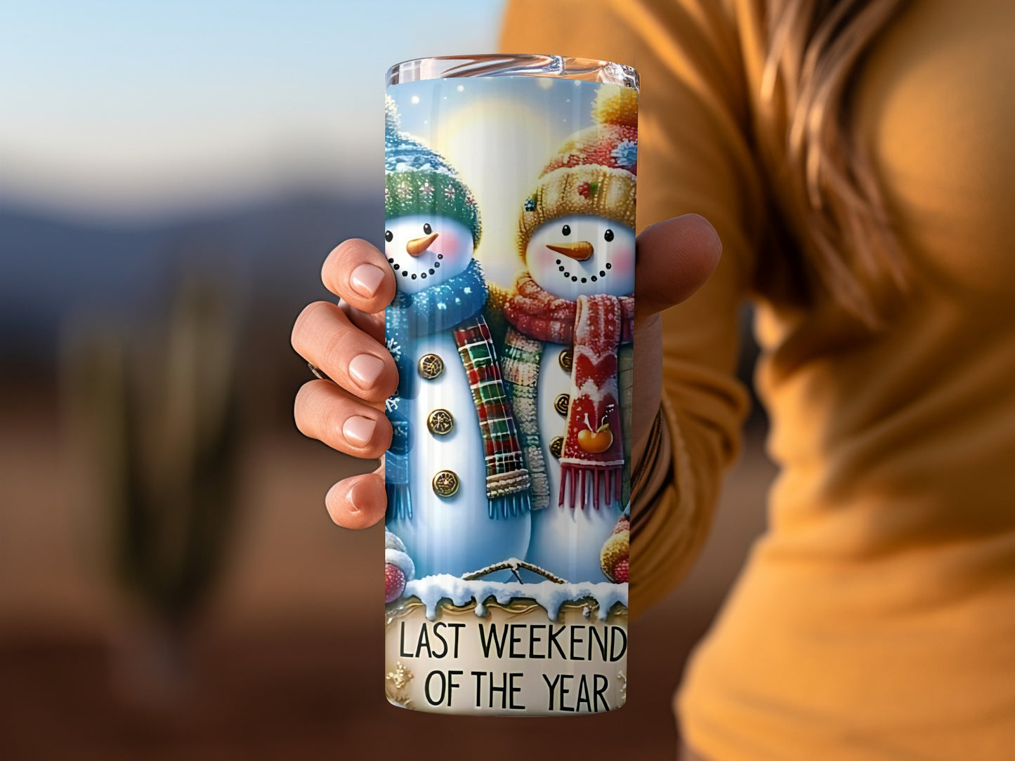 Snowmen Last Weekend of the Year Insulated Tumbler