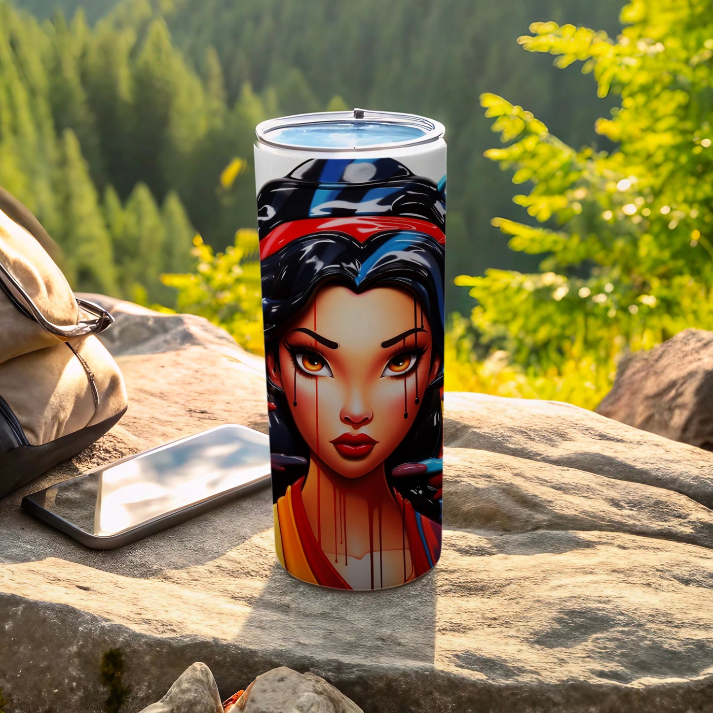 Anime Style Travel Tumbler for Outdoor Adventures