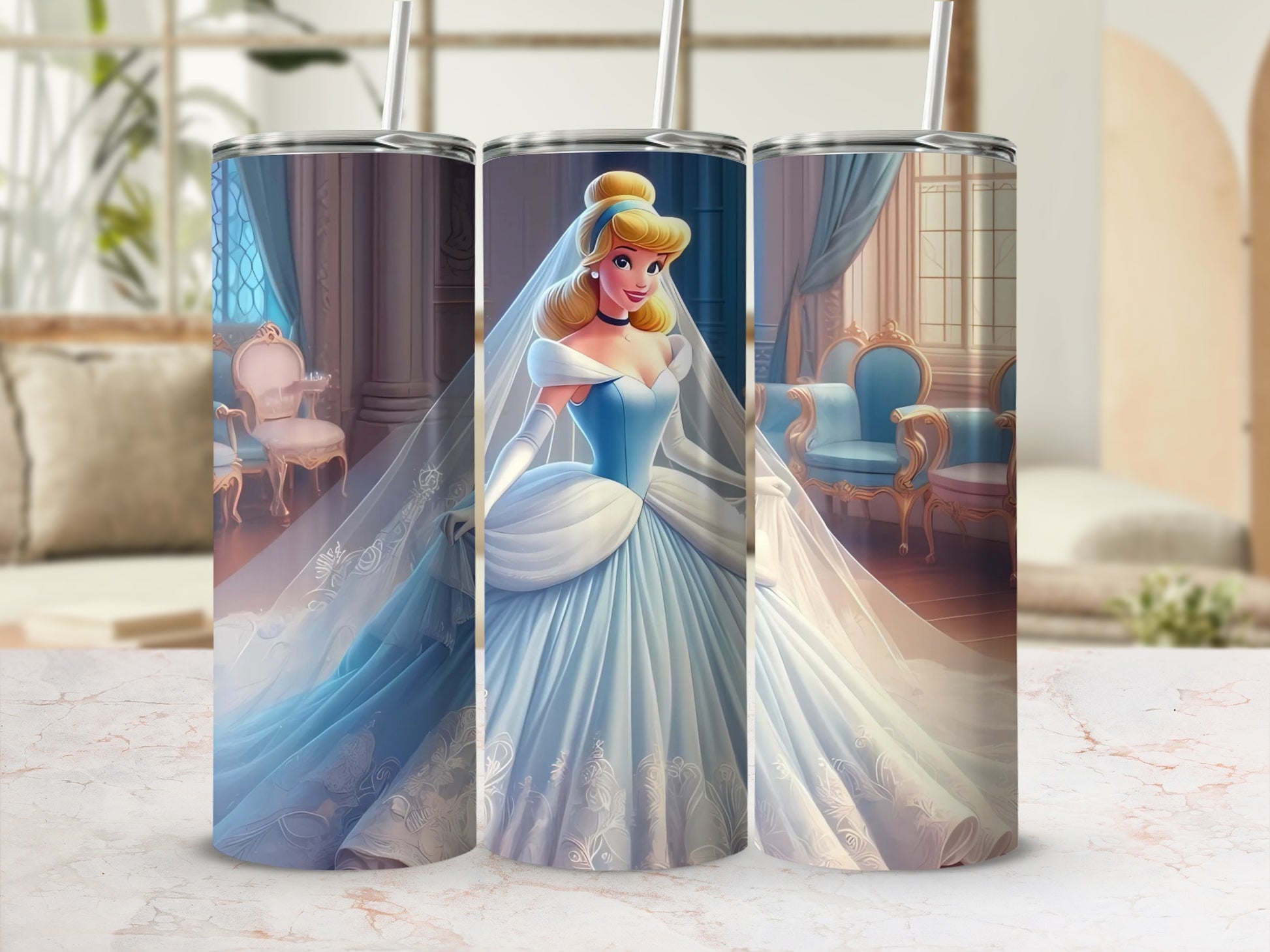 Enchanting Princess Castle Scene Tumbler