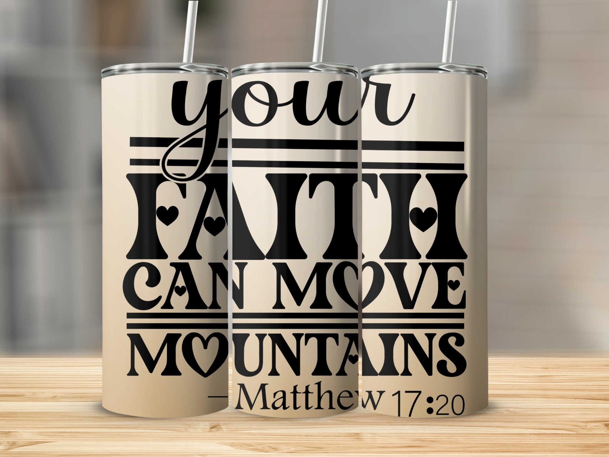 Your Faith Can Move Mountains Matthew 17:20 tumbler