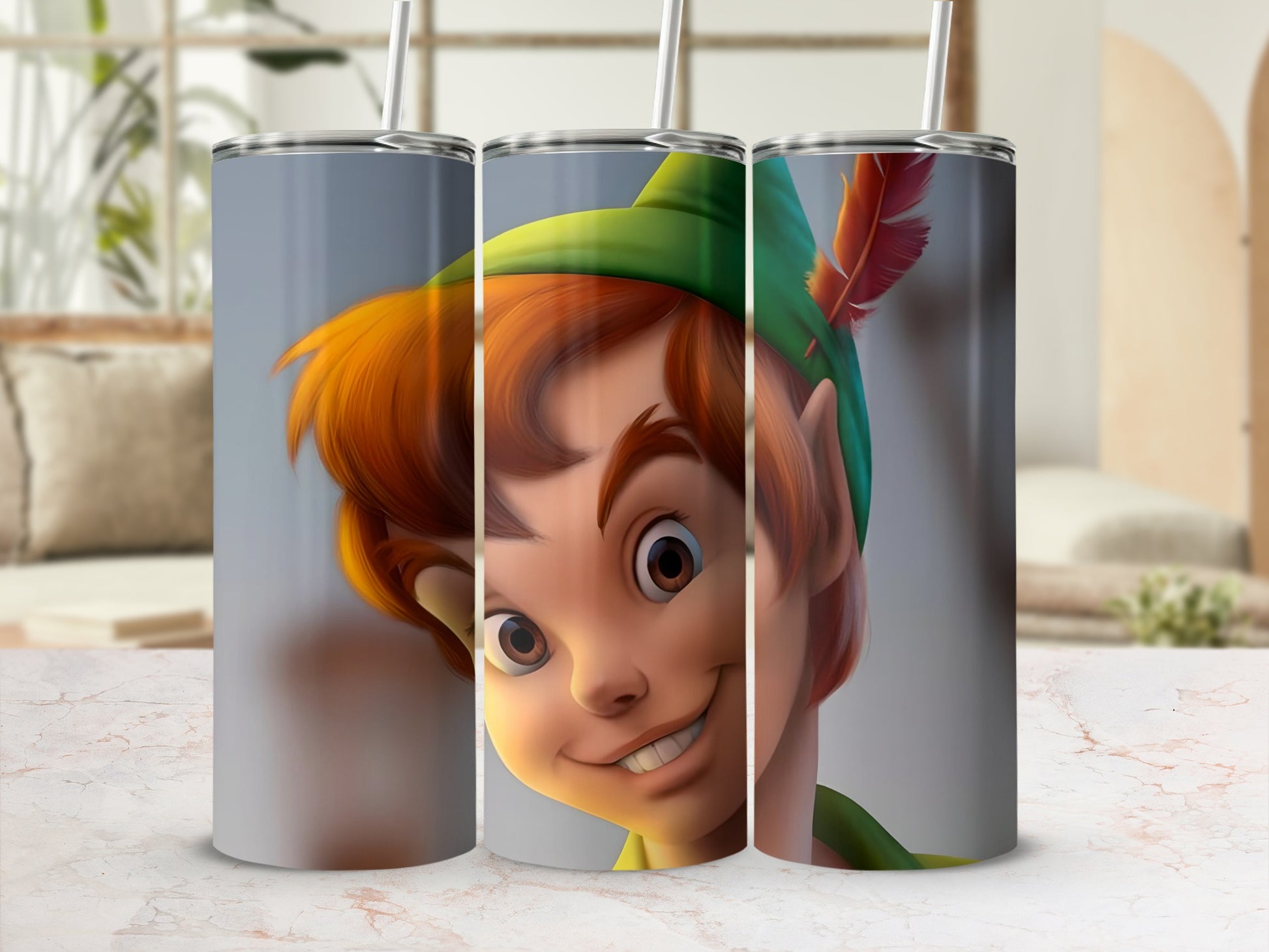 Peter Pan Inspired Design Stainless Steel Tumbler