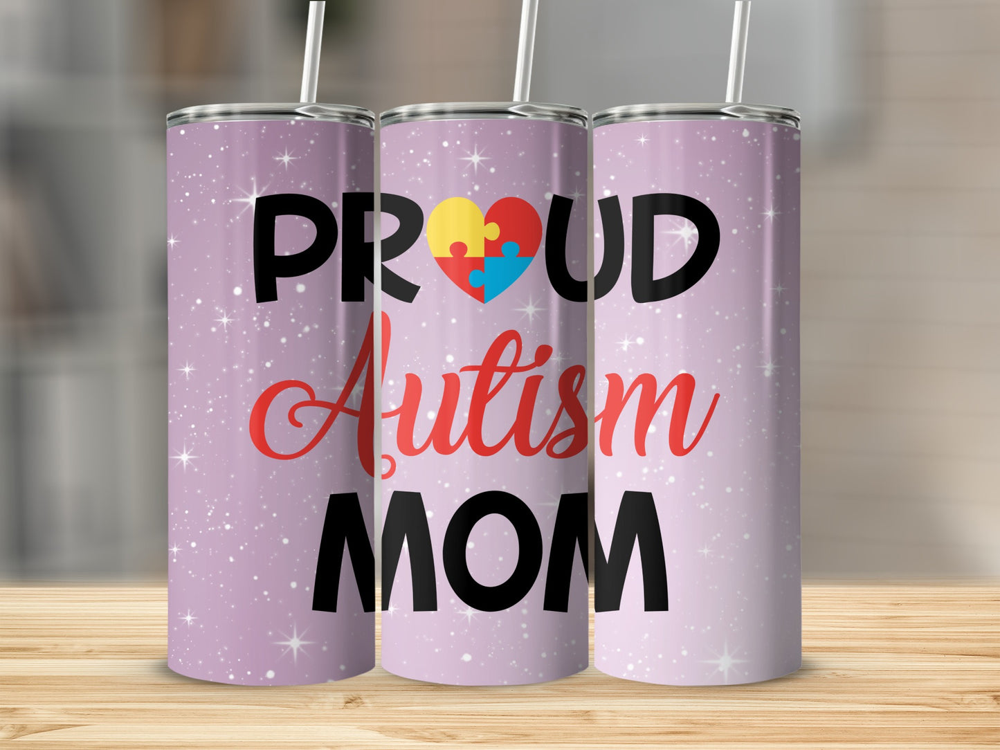 Proud Autism Mom Custom Drinkware