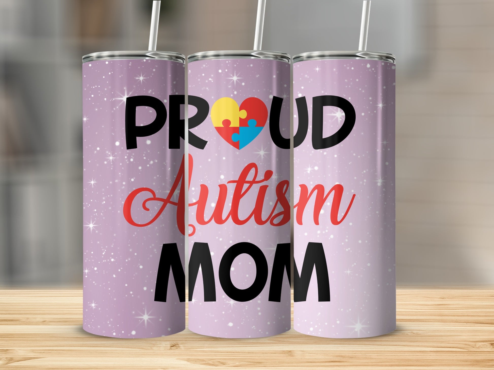 Proud Autism Mom Custom Drinkware