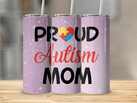Proud Autism Mom Custom Drinkware