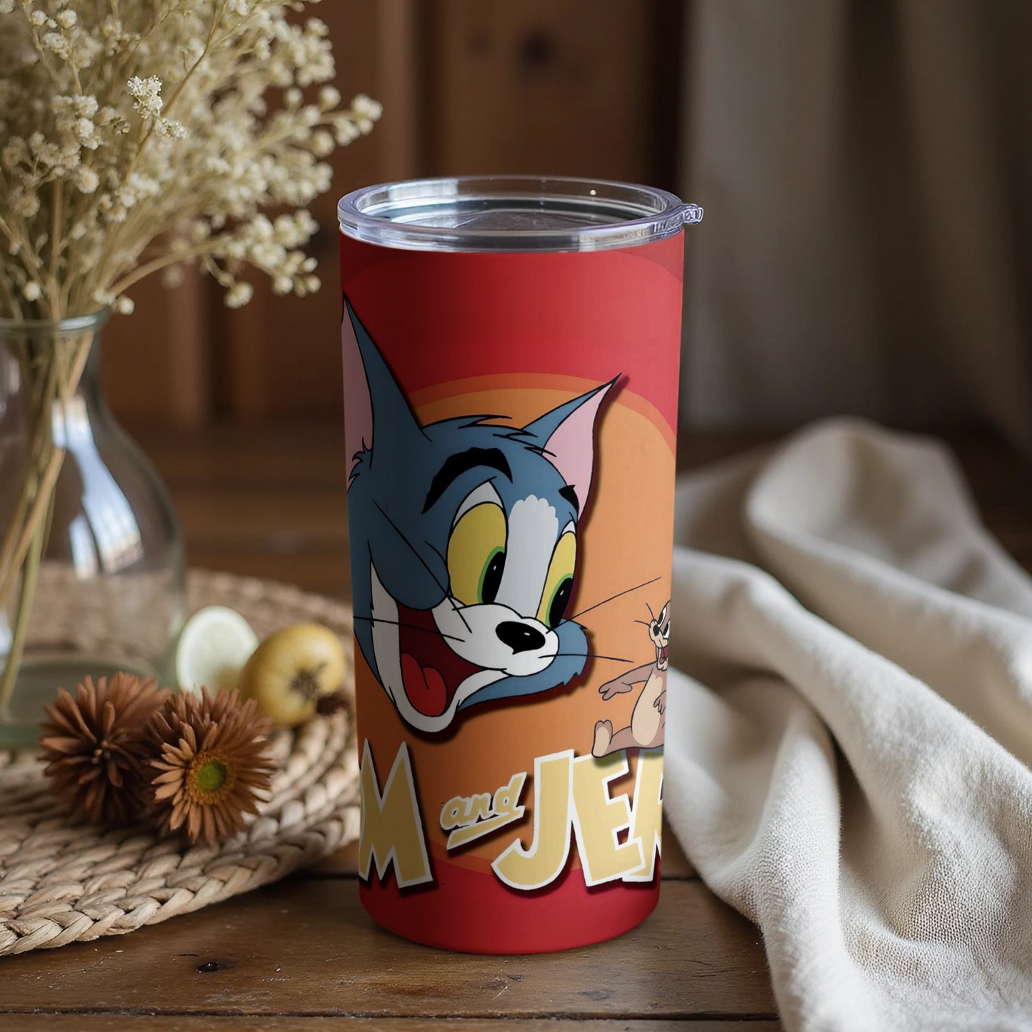 Tom and Jerry Insulated Travel Tumbler