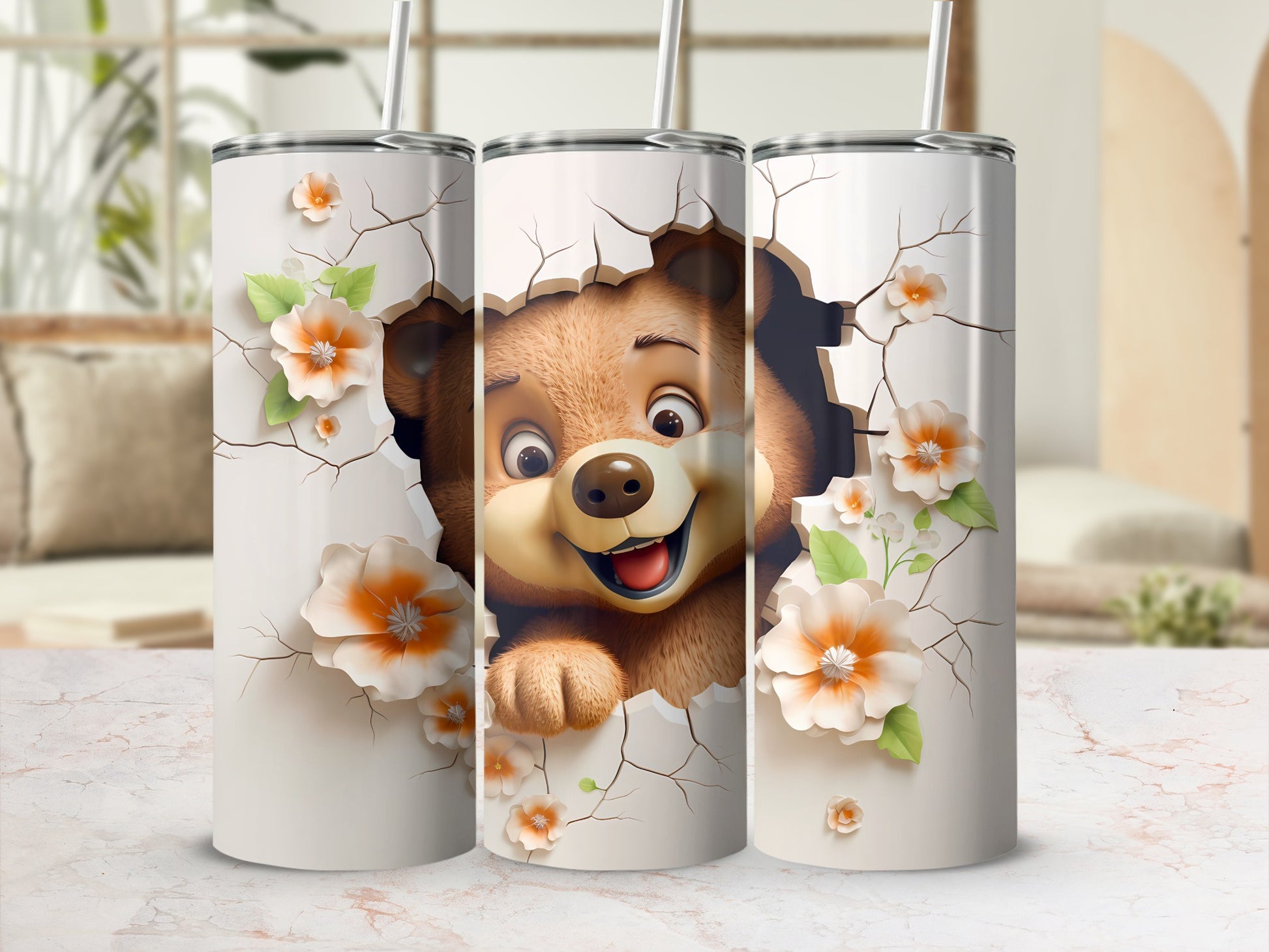 Happy Bear Cracked Surface Floral Design product type
bear tumbler
cute bear
cartoon bear
happy bear
cracked design
floral design
flower tumbler
animal tumbler
kids tumbler
personalized tumbler
gift idea
unique design
drinkware
beverage holder
insulated tumbler
travel cup
custom tumbler
bear cub
fun design
pop out bear