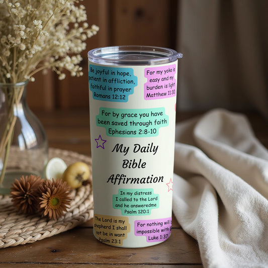 My Daily Bible Affirmations Motivational Drinkware
