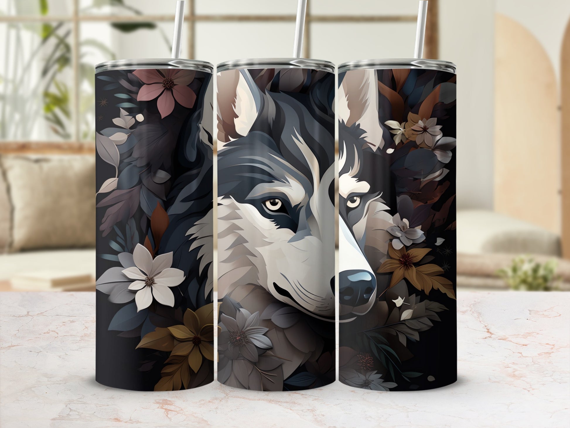 Mystical Wolf Bloom Pattern Reusable Drinkware product type
Wolf Tumbler
Floral Design
Animal Print
Botanical Art
Mystical Wolf
Nature Inspired
Insulated Cup
Drinkware Gift
Reusable Tumbler
Aesthetic Design
Dark Floral
Wildlife Art
Canine Design
Flower Pattern
Elegant Tumbler
Modern Graphic
Straw Included
Unique Beverage
Grey Wolf Art
Muted Floral