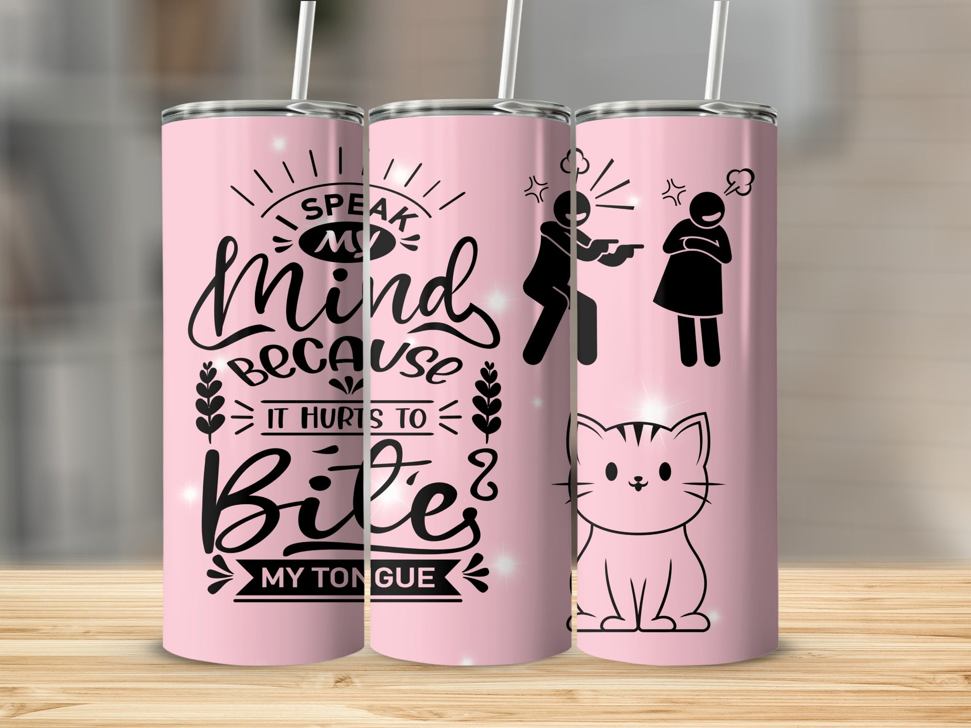 I Speak My Mind Because It Hurts To Bite My Tongue Tumbler