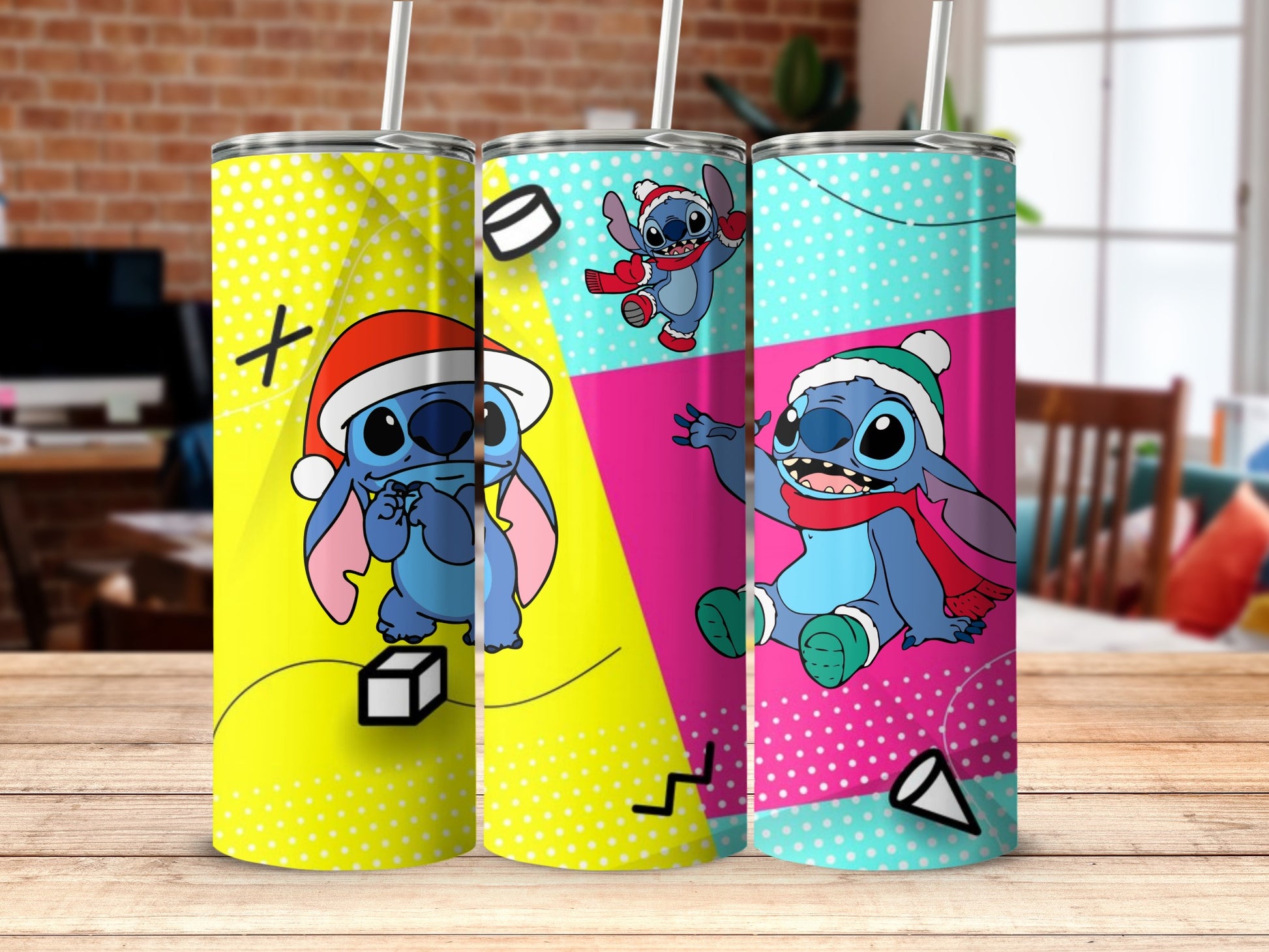 Colorful Holiday Themed Character Tumbler Product
