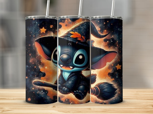 Cute Witch Mouse Character Halloween Theme Tumbler