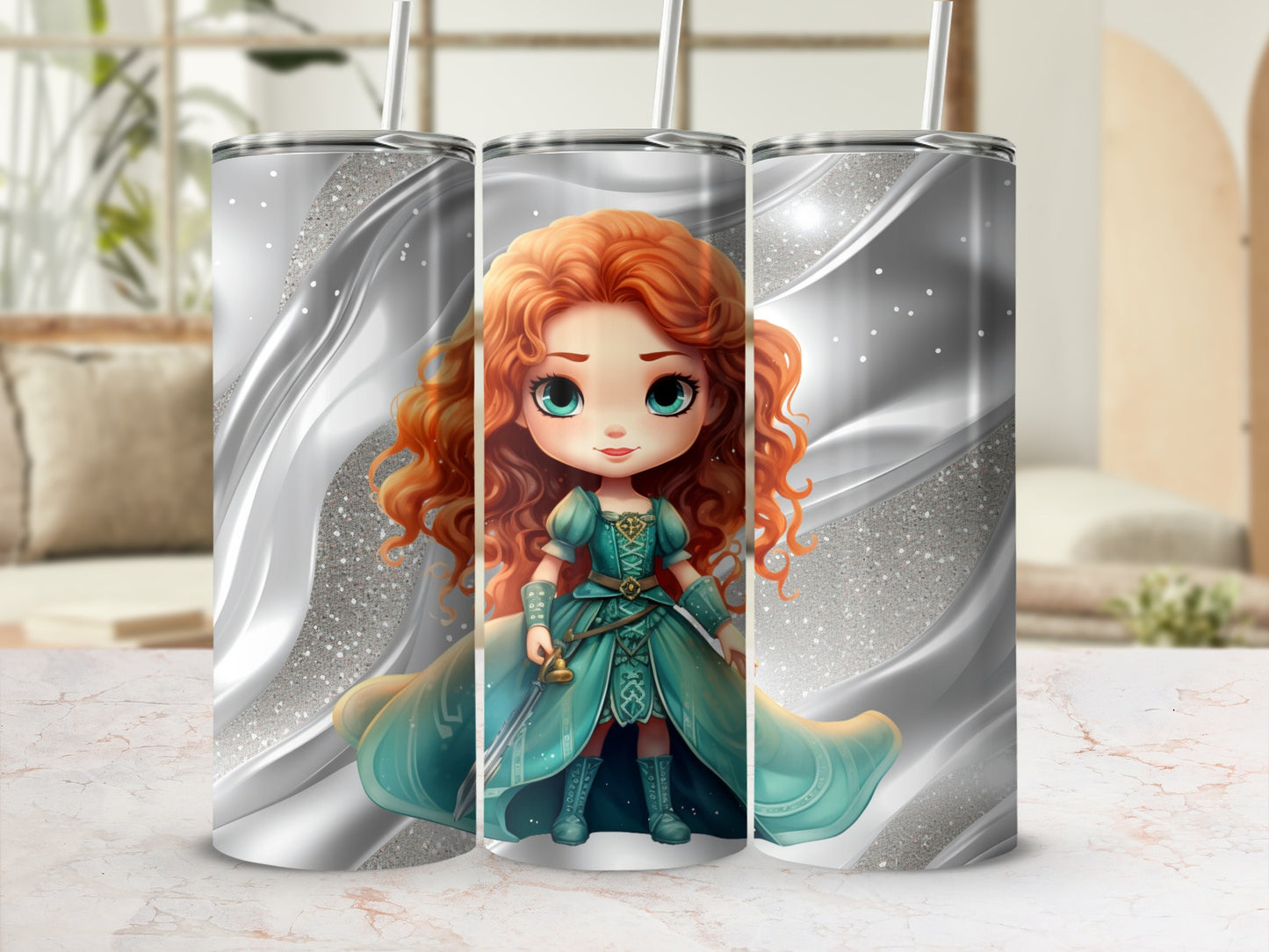 Sparkling Fantasy Character Stainless Steel Tumbler