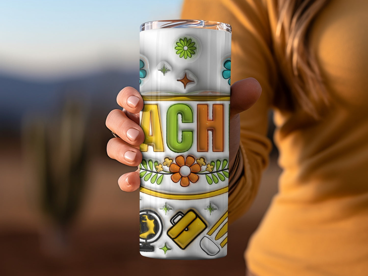 Teacher Appreciation Day Back To School Pattern Tumblers