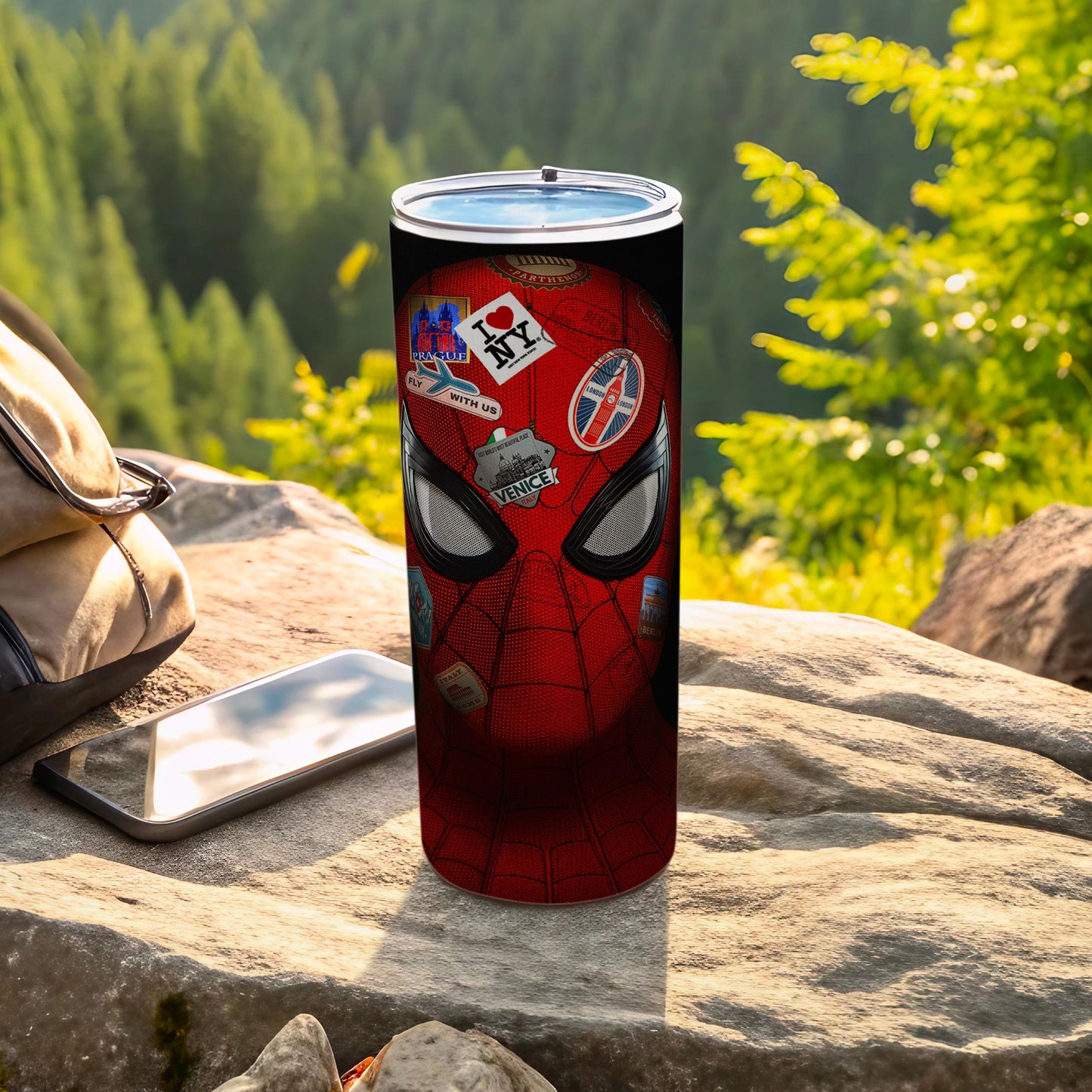 Spider-Man I NY Prague Venice London Berlin Tumbler product type