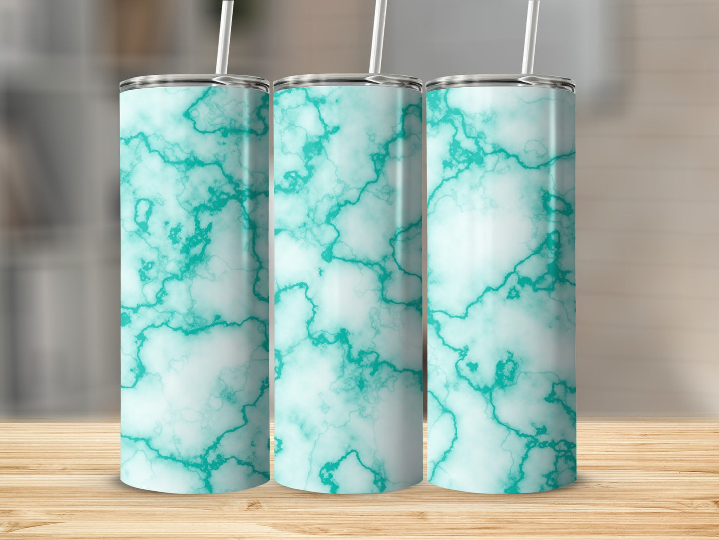 White With Blue Veins Beautiful Design Cool Pattern Tumblers