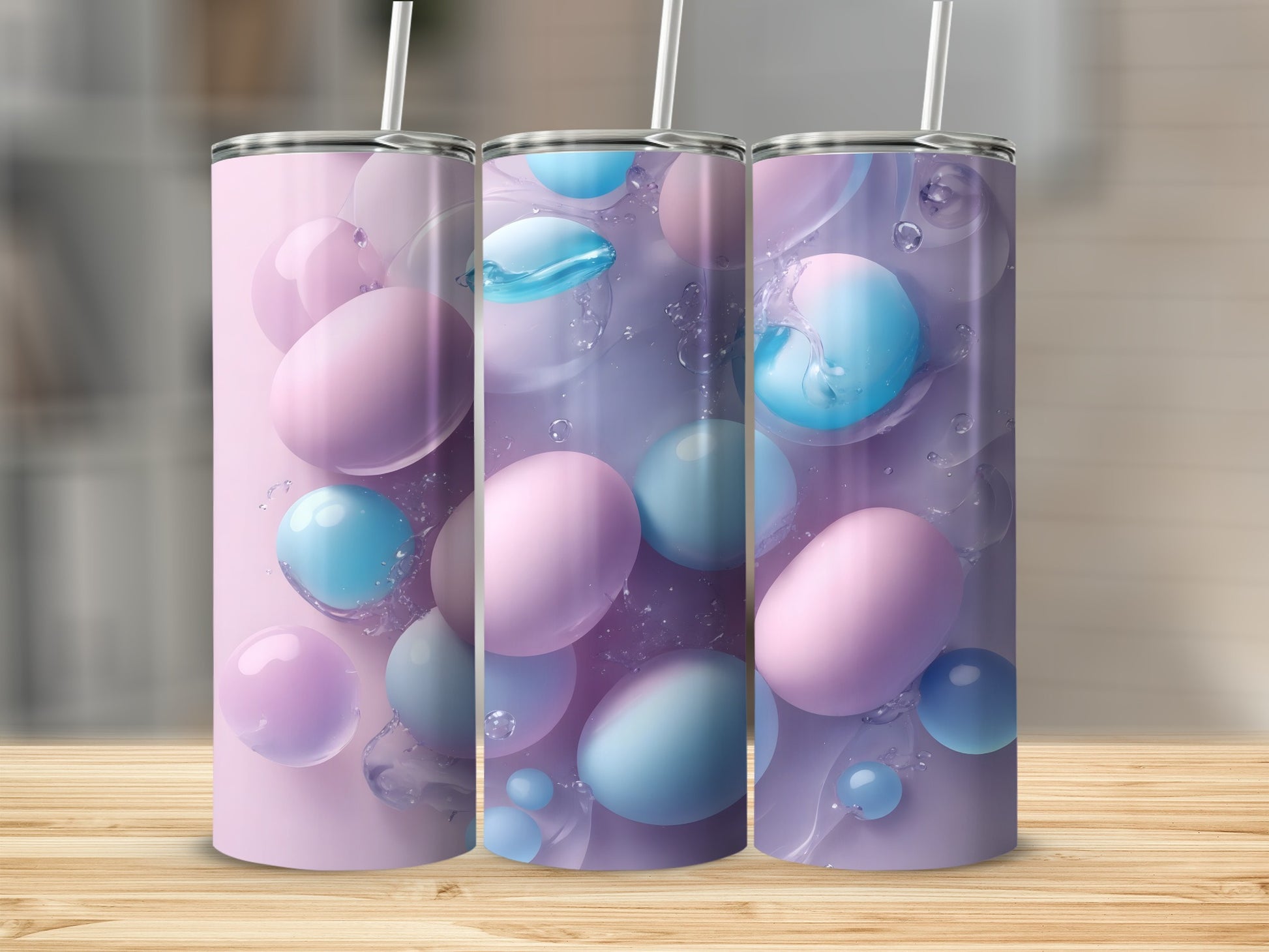 Pink Blue Purple Fluid Sphere Art Tumbler product type